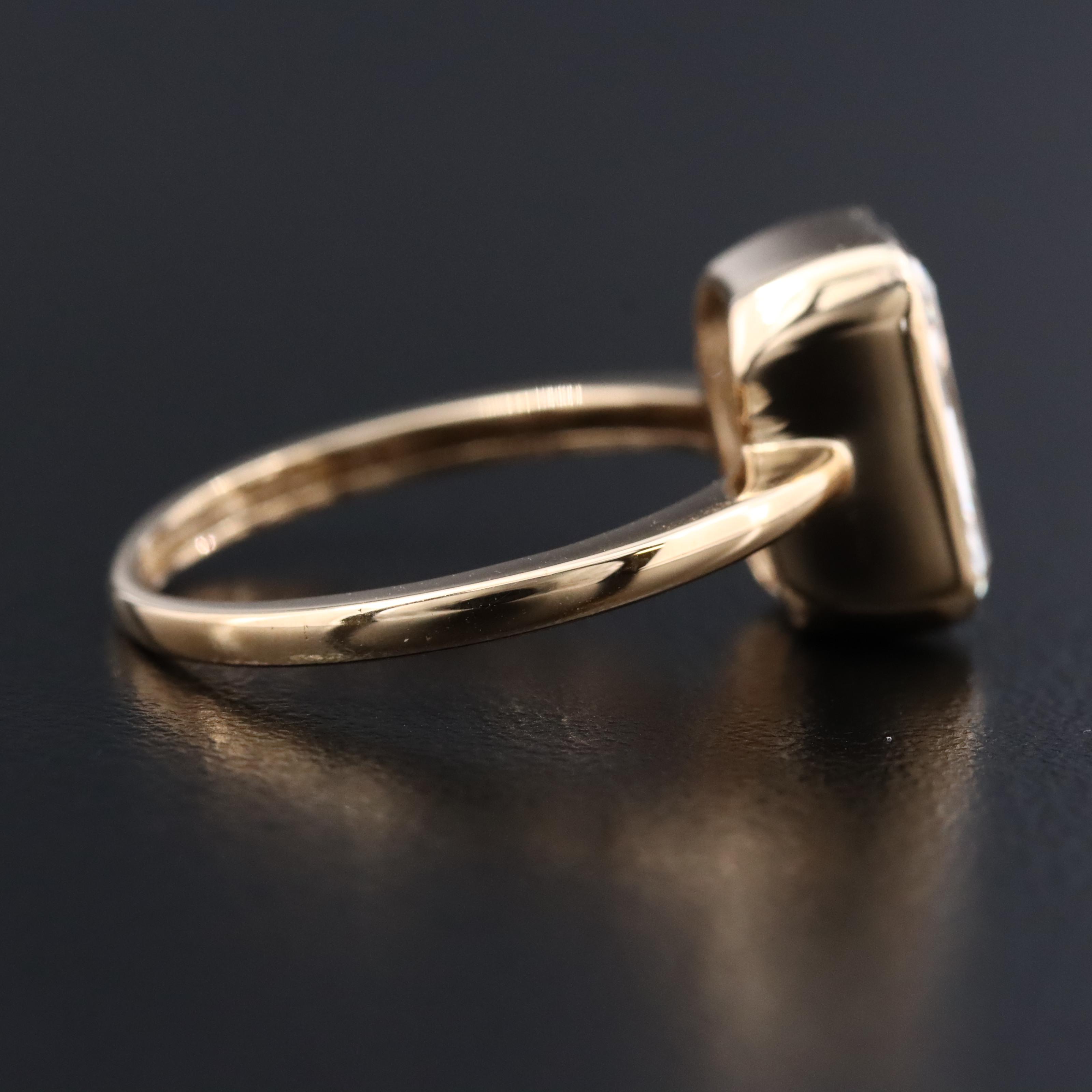 18K 2.98 CT Lab Grown Diamond Solitaire Ring with IGI Report