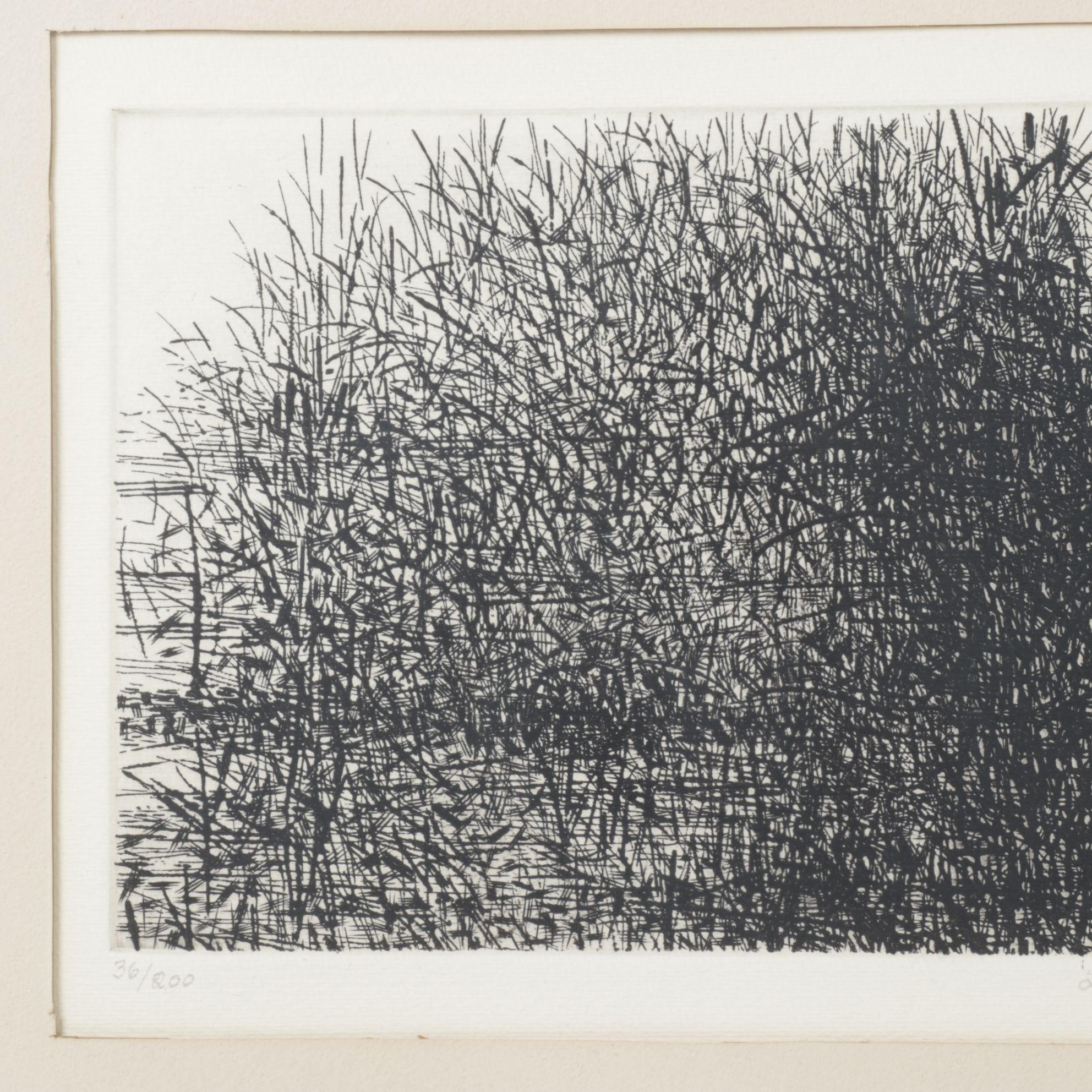 Richard Claude Ziemann Etching "Landscape", 1960