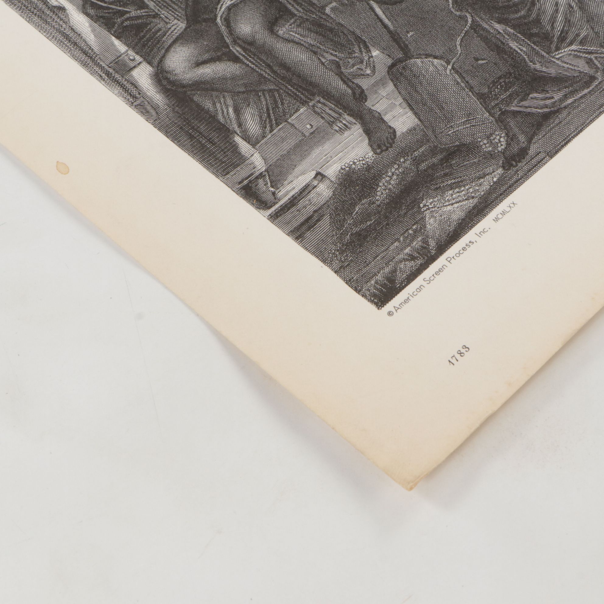 American Screen Process Uncut Lithograph Sheets with "Queen of the Vineyard"