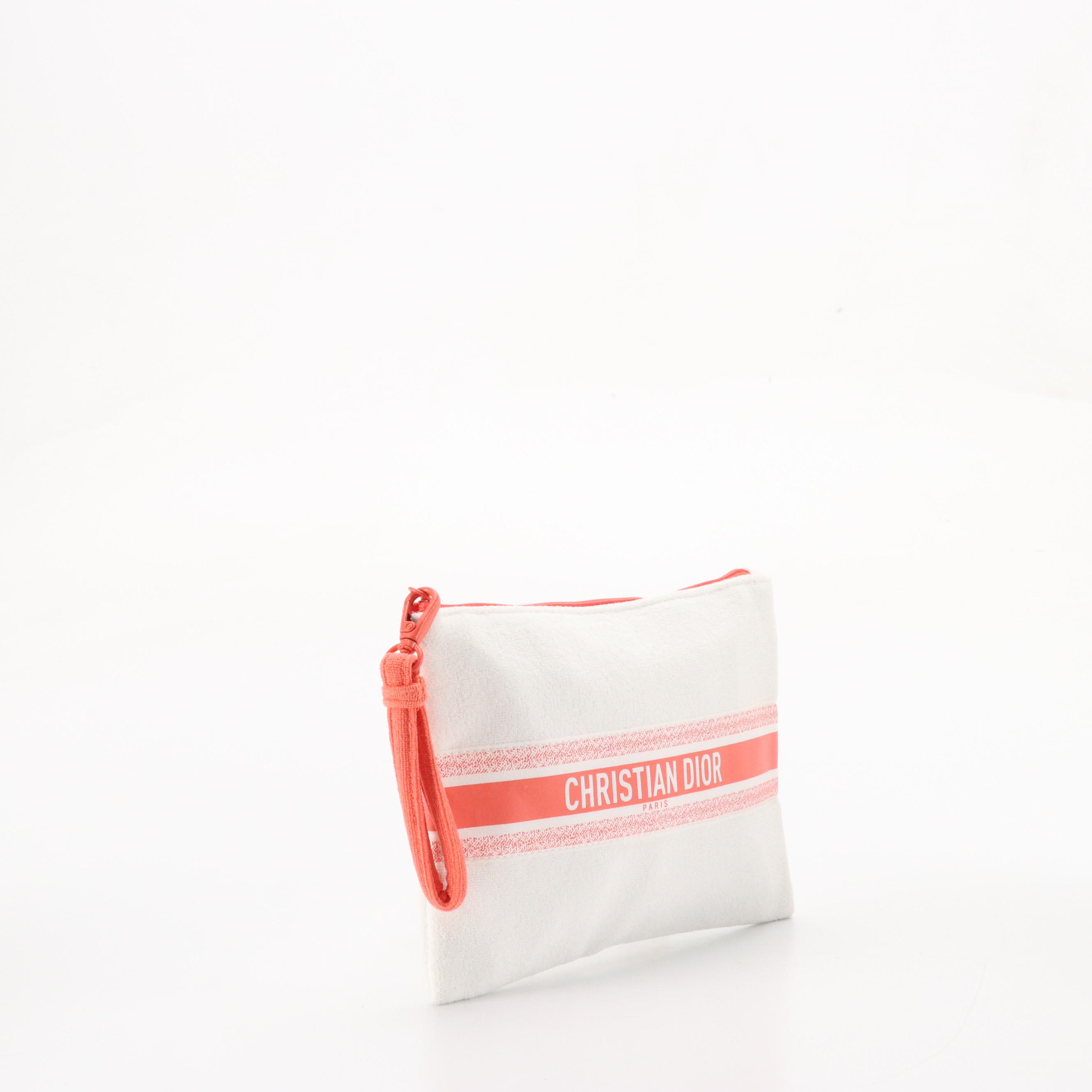 Christian Dior Parfums Promotional Wristlet Zip Pouch in Recycled Materials