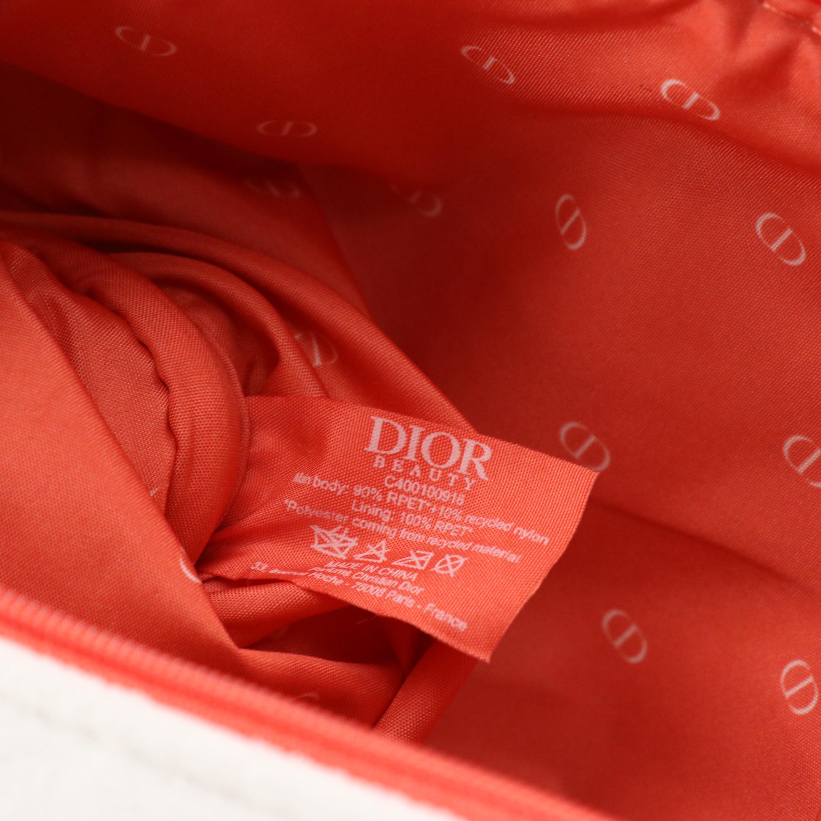 Christian Dior Parfums Promotional Wristlet Zip Pouch in Recycled Materials