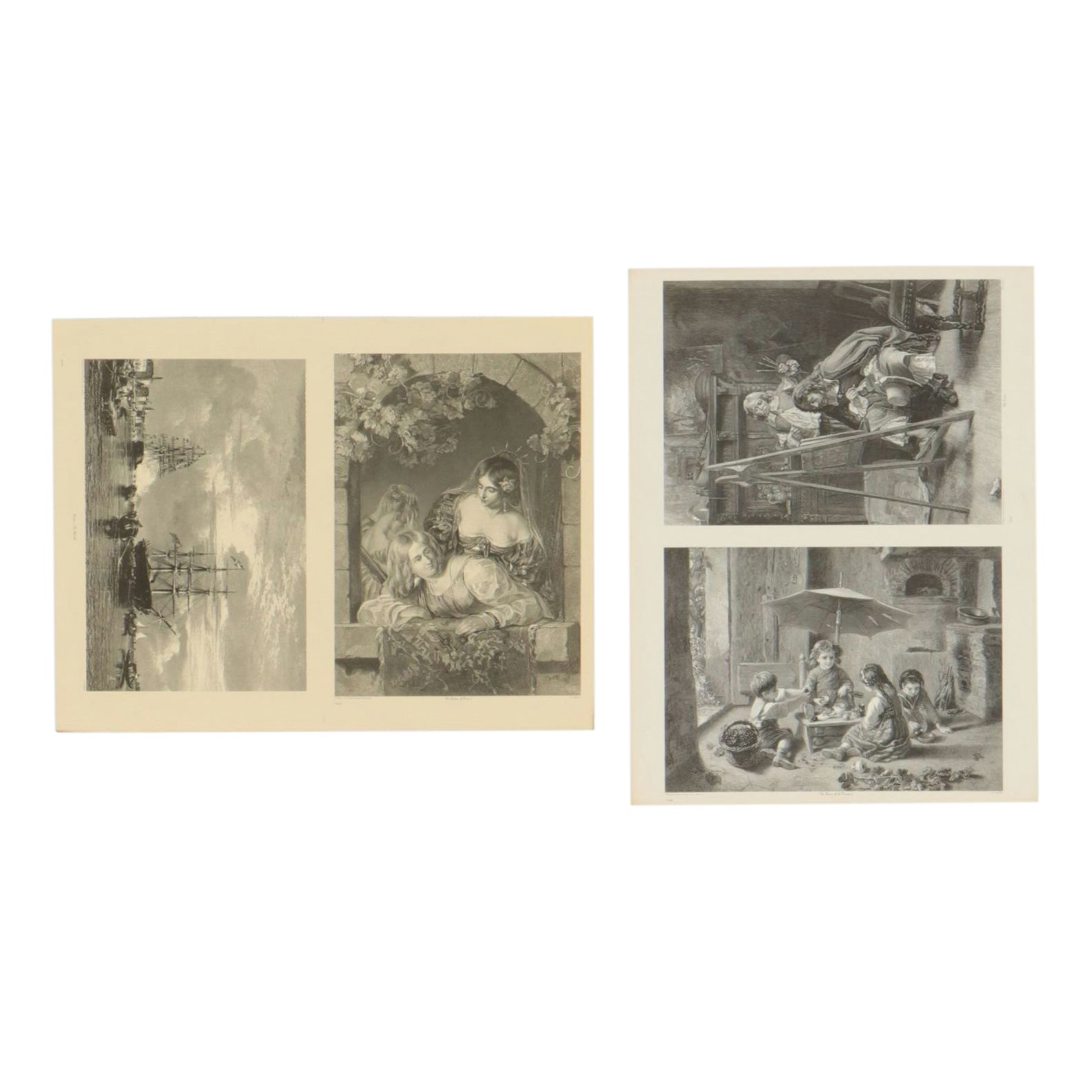 American Screen Process Uncut Lithograph Sheets with "Brides of Venice", 1970