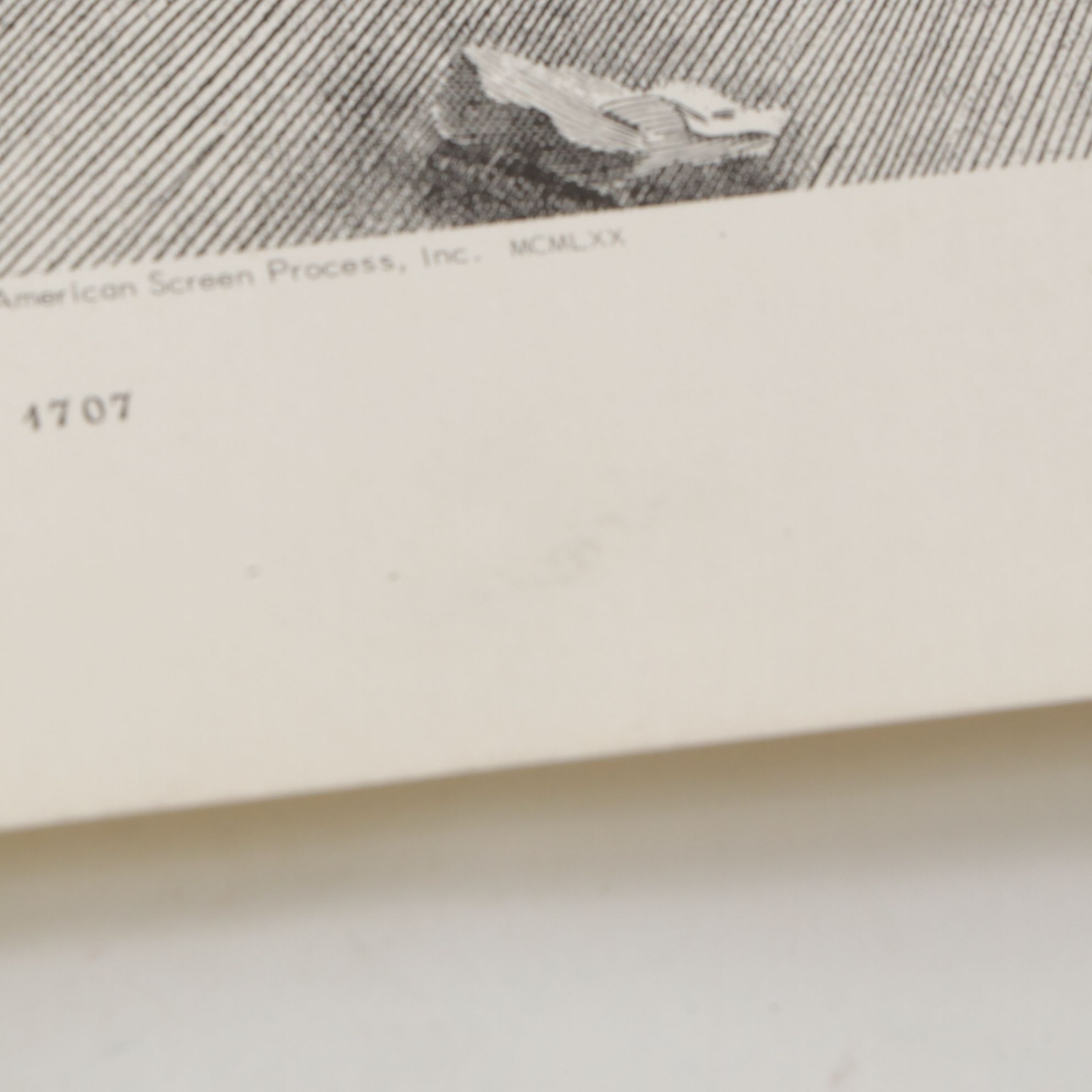 American Screen Process Uncut Lithograph Sheets with "Brides of Venice", 1970