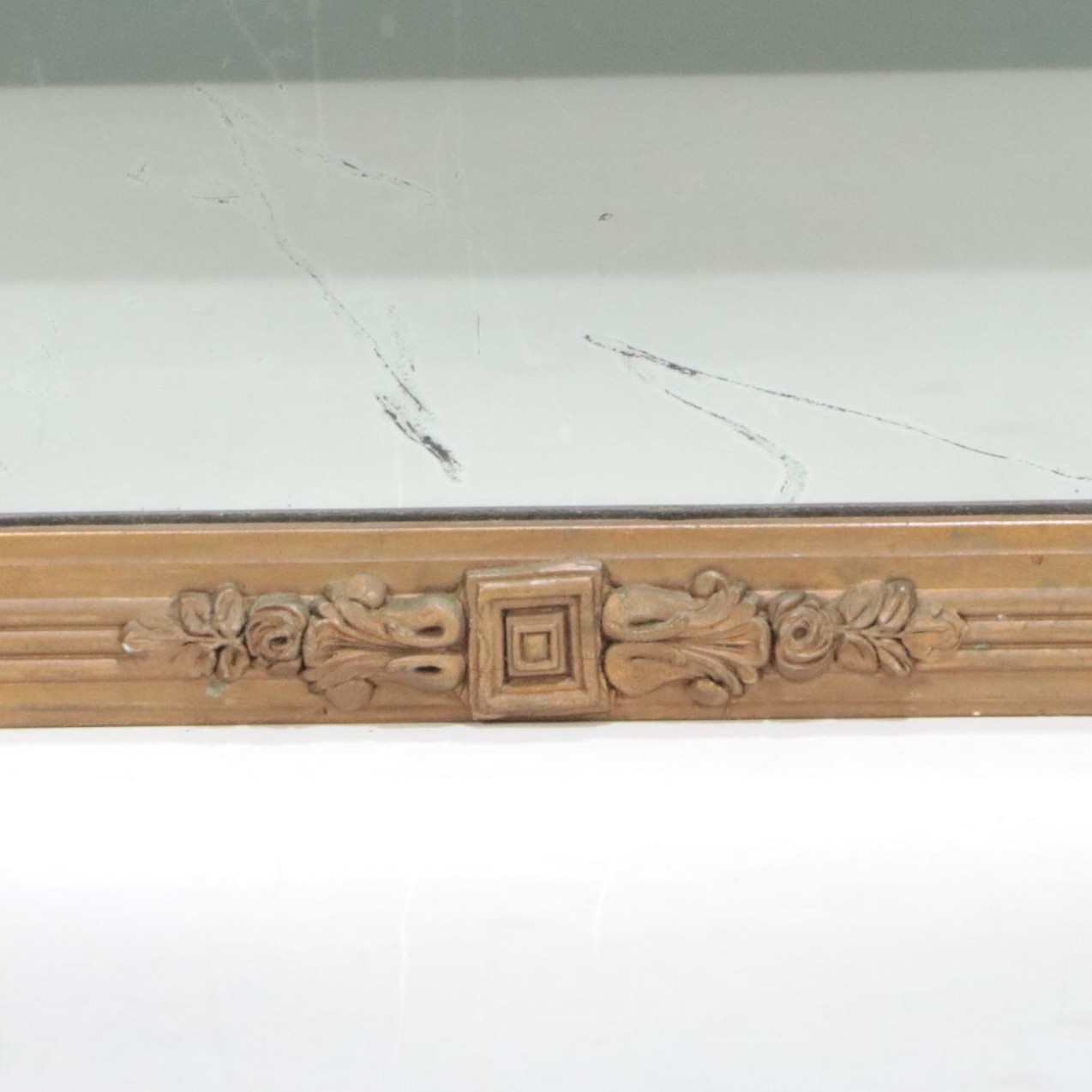 Late Victorian Carved Wood Framed Wall Mirror