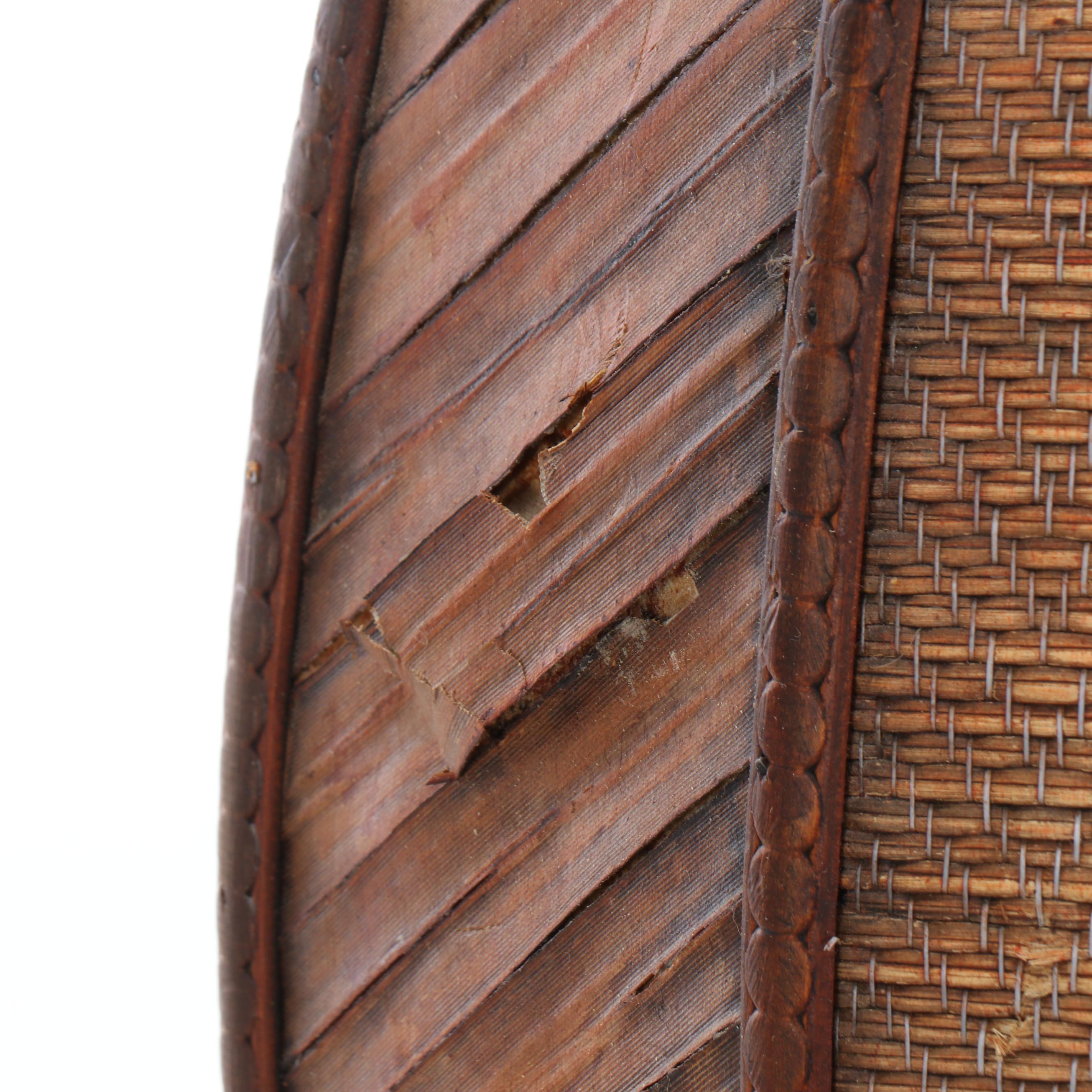 Woven Wood Floor Vase