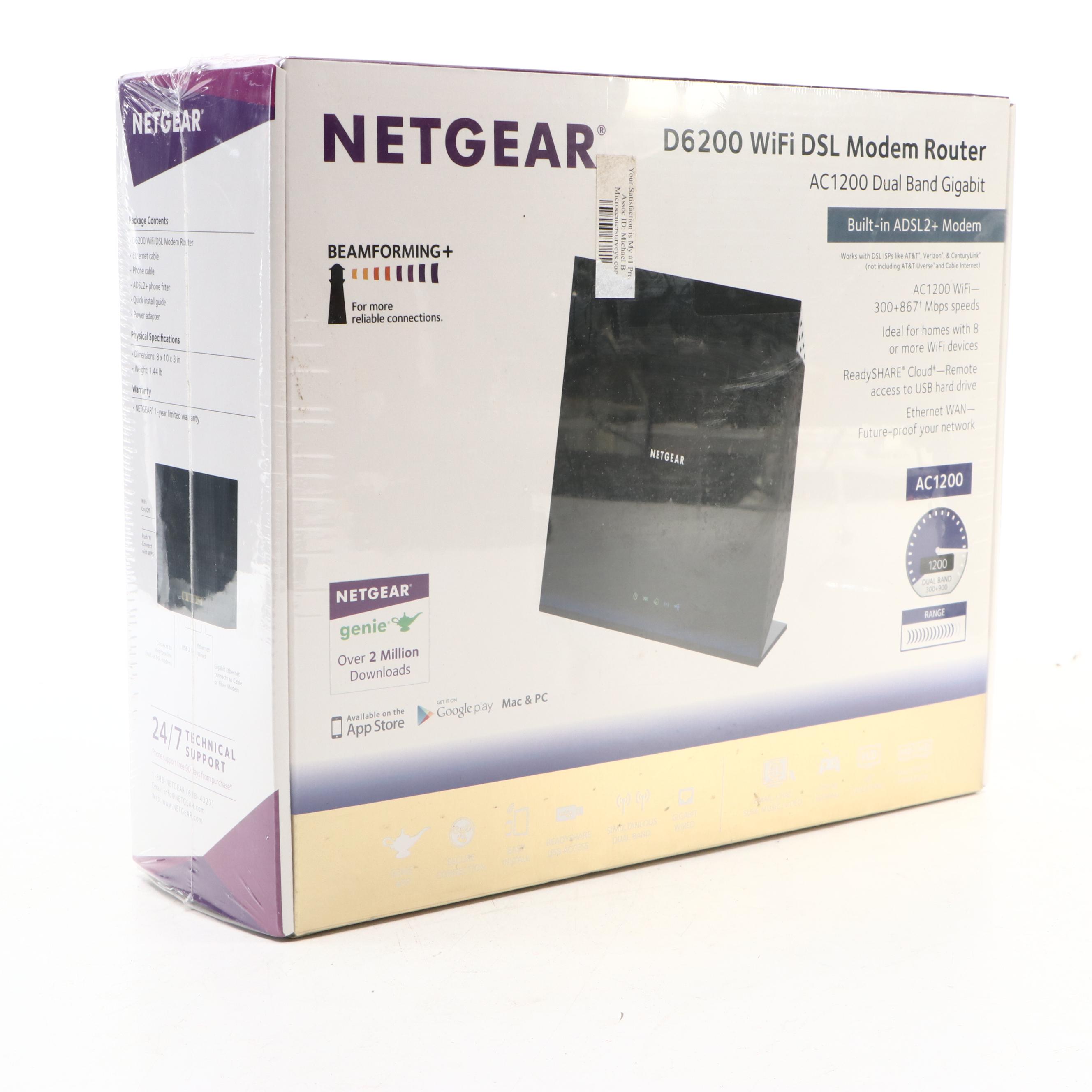 Netgear D6200 WiFi DSL Modem Router
