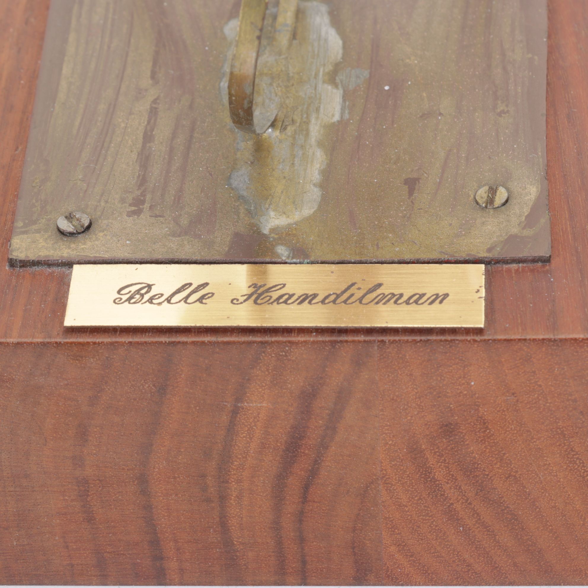 Belle Handilman Brutalist Sculpture of Couple on Tricycle