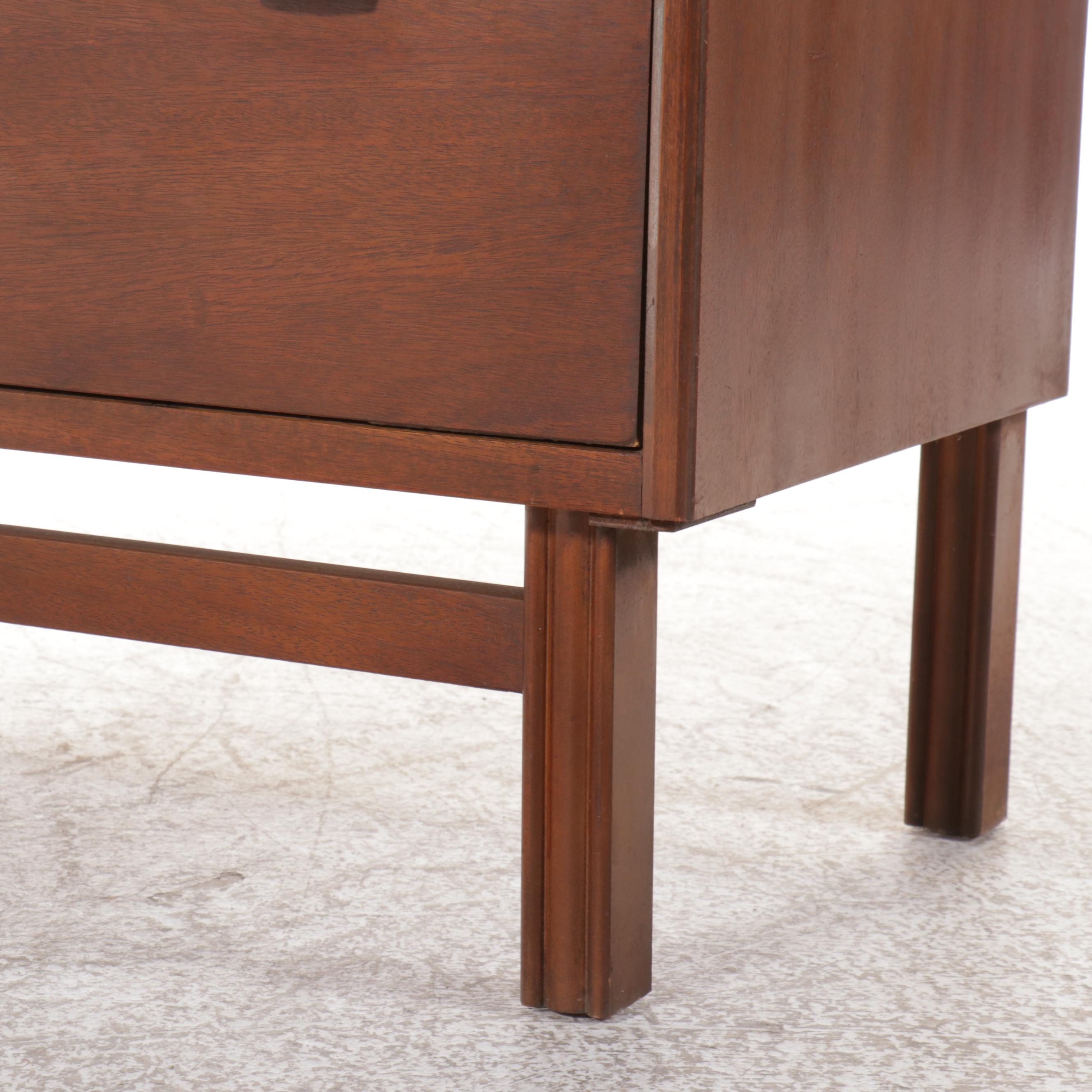 Bassett Furniture Modernist Mahogany Finished Chest of Drawers