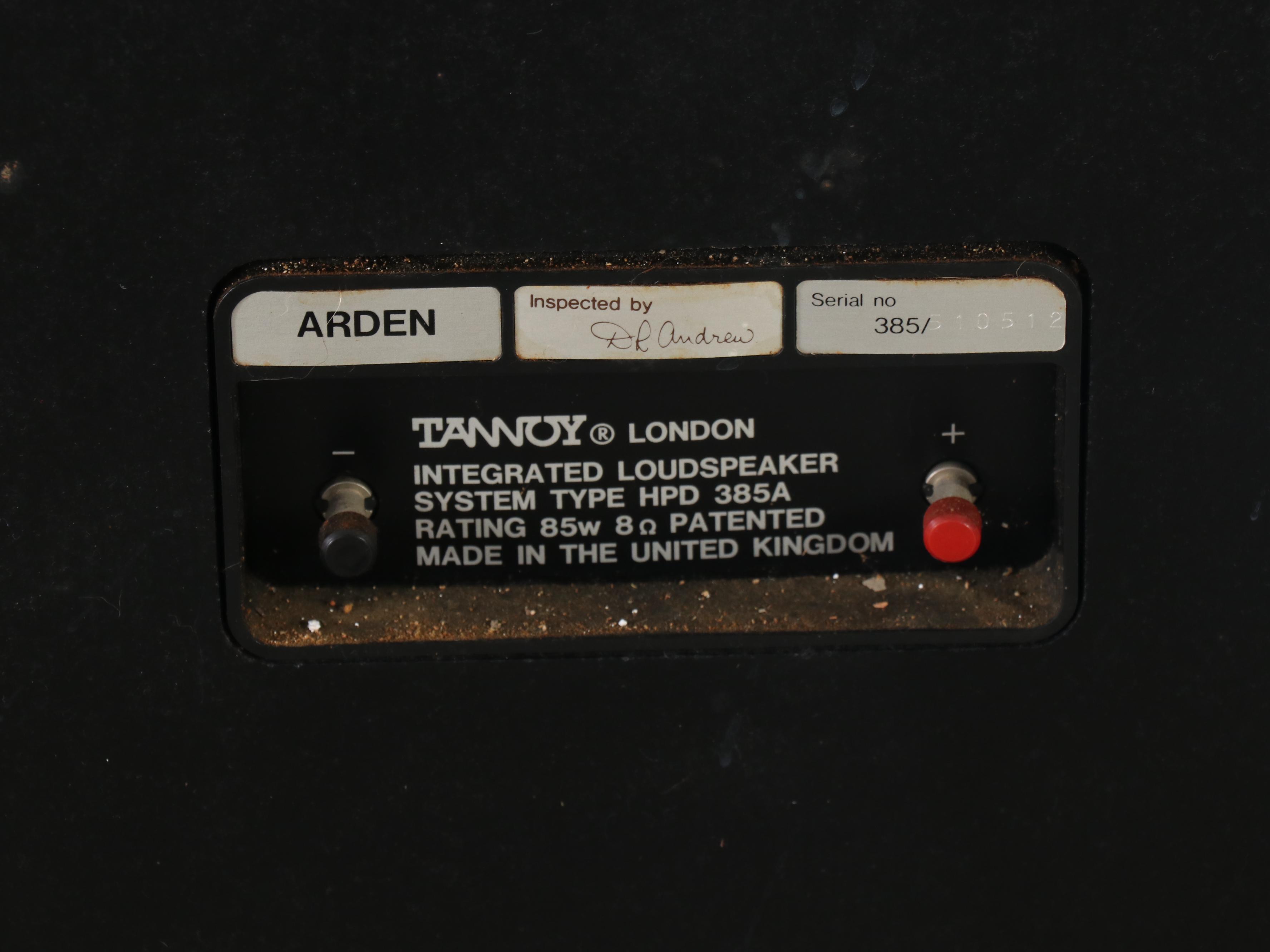 Tannoy Arden 385A Integrated Loudspeaker System