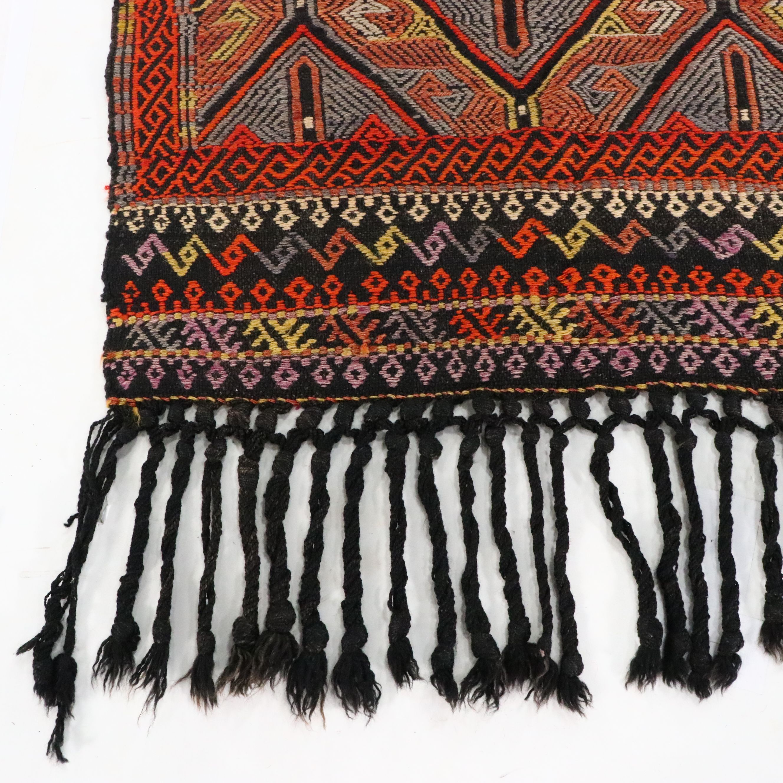 Hand-Woven Turkish Mut Cicim Wedding Dowry Textile Panel