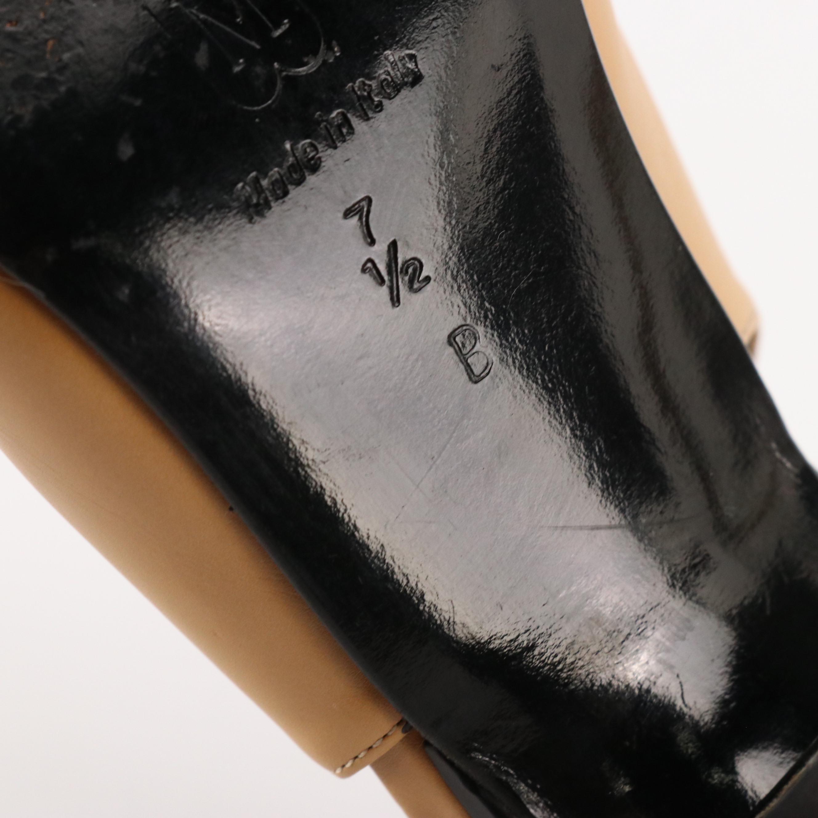 Salvatore Ferragamo Boutique Leather Bow Pumps & Bruno Magli Leather Slingbacks