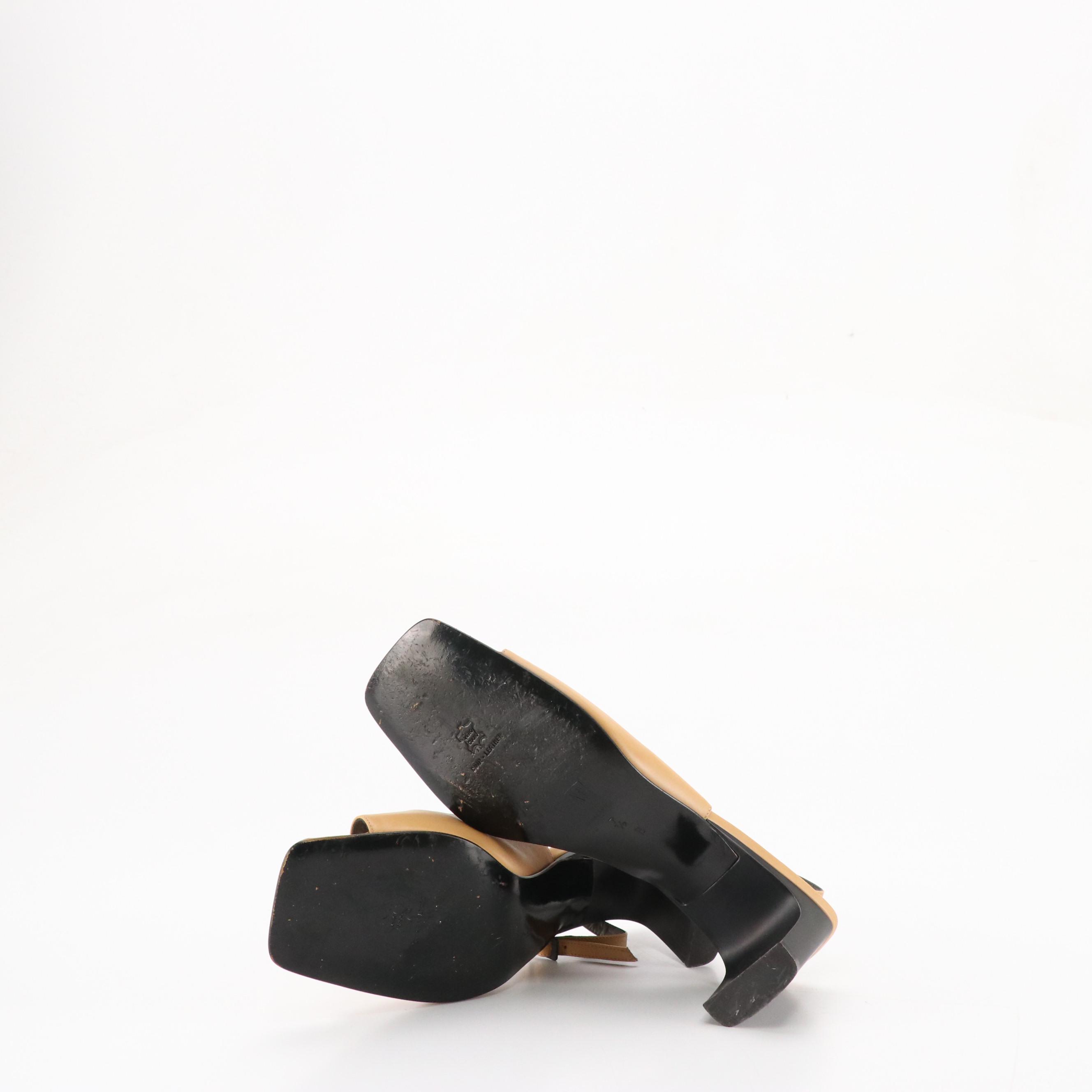 Salvatore Ferragamo Boutique Leather Bow Pumps & Bruno Magli Leather Slingbacks