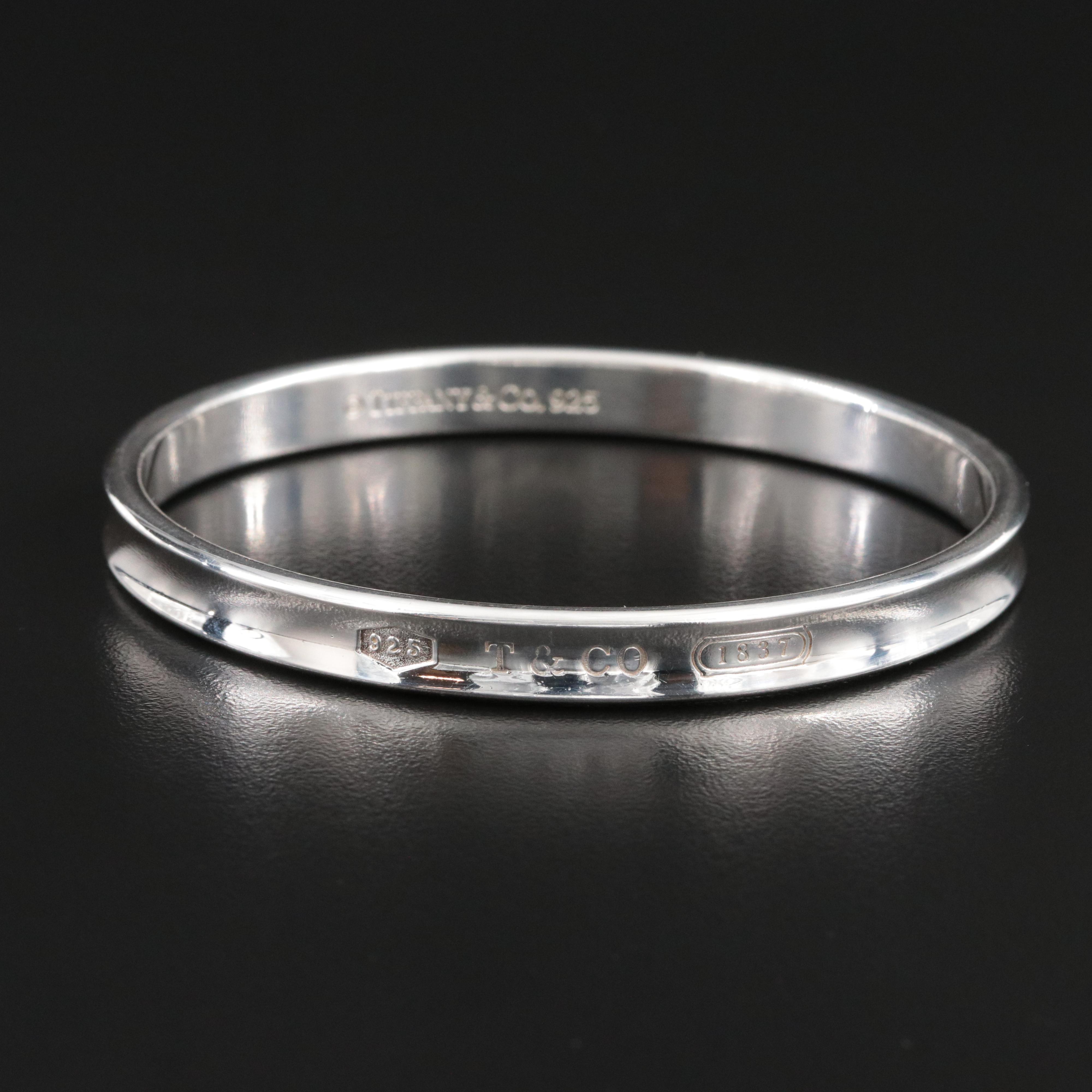 Tiffany & Co. 1837 Sterling Bangle Bracelet