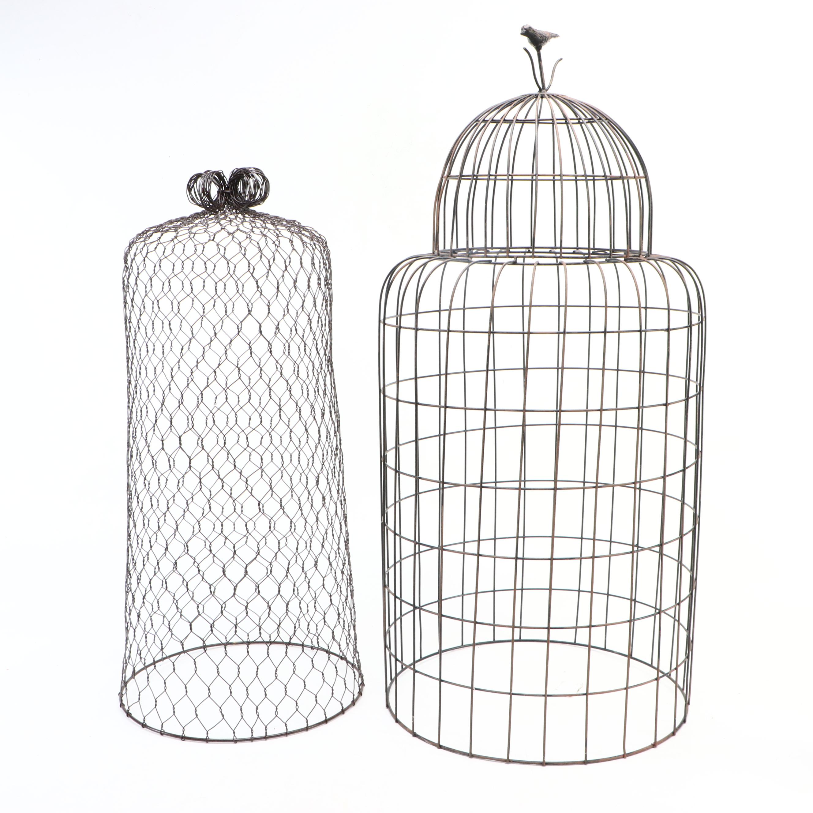 Large Metal Wire Cloches, Fruit Basket and More