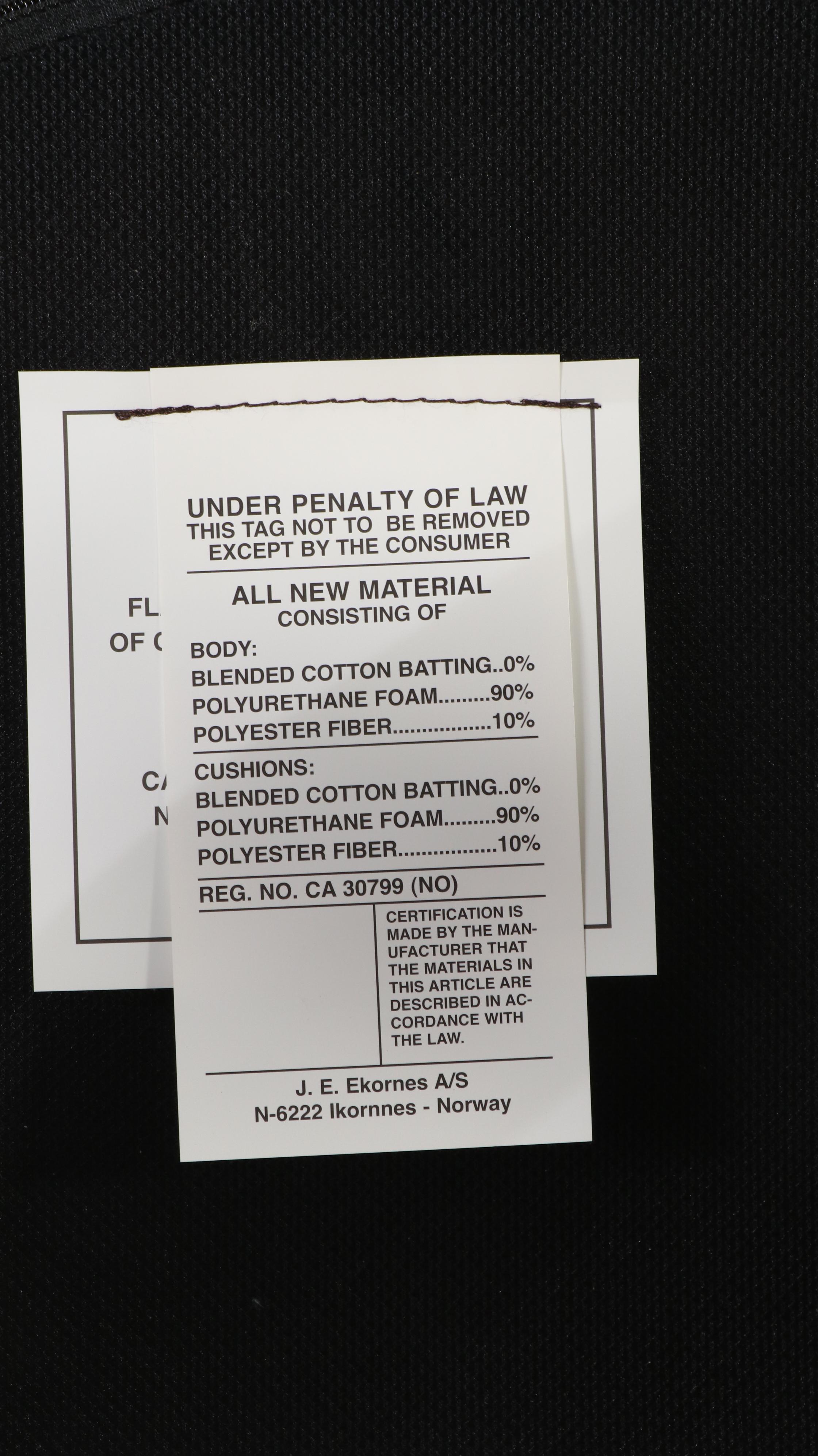 Ekornes "Stressless" Leather Upholstered Recliner and Footstool