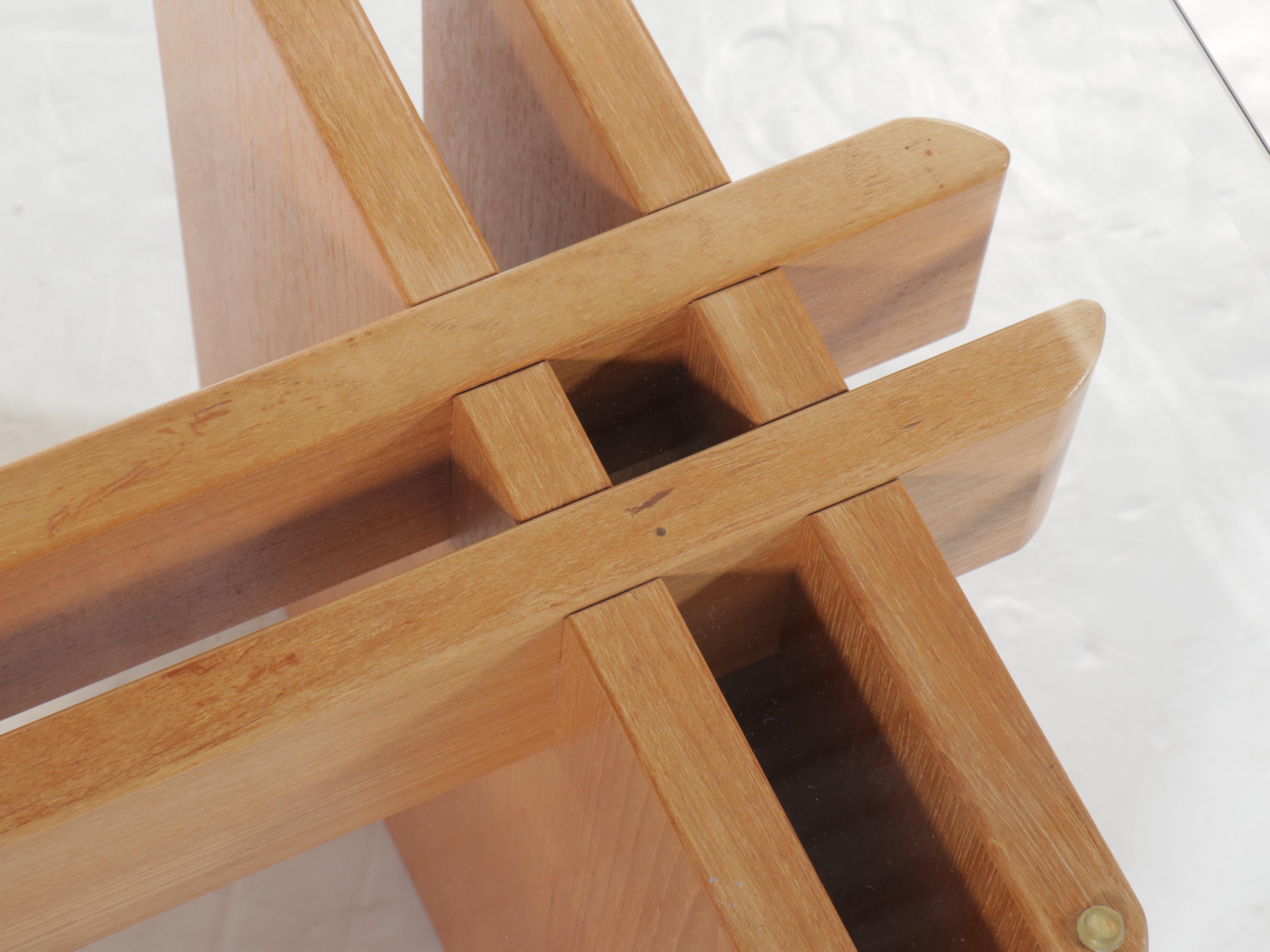 Gustav Gaarde for Trekanten Danish Modern Teak Glass-Top Side Table