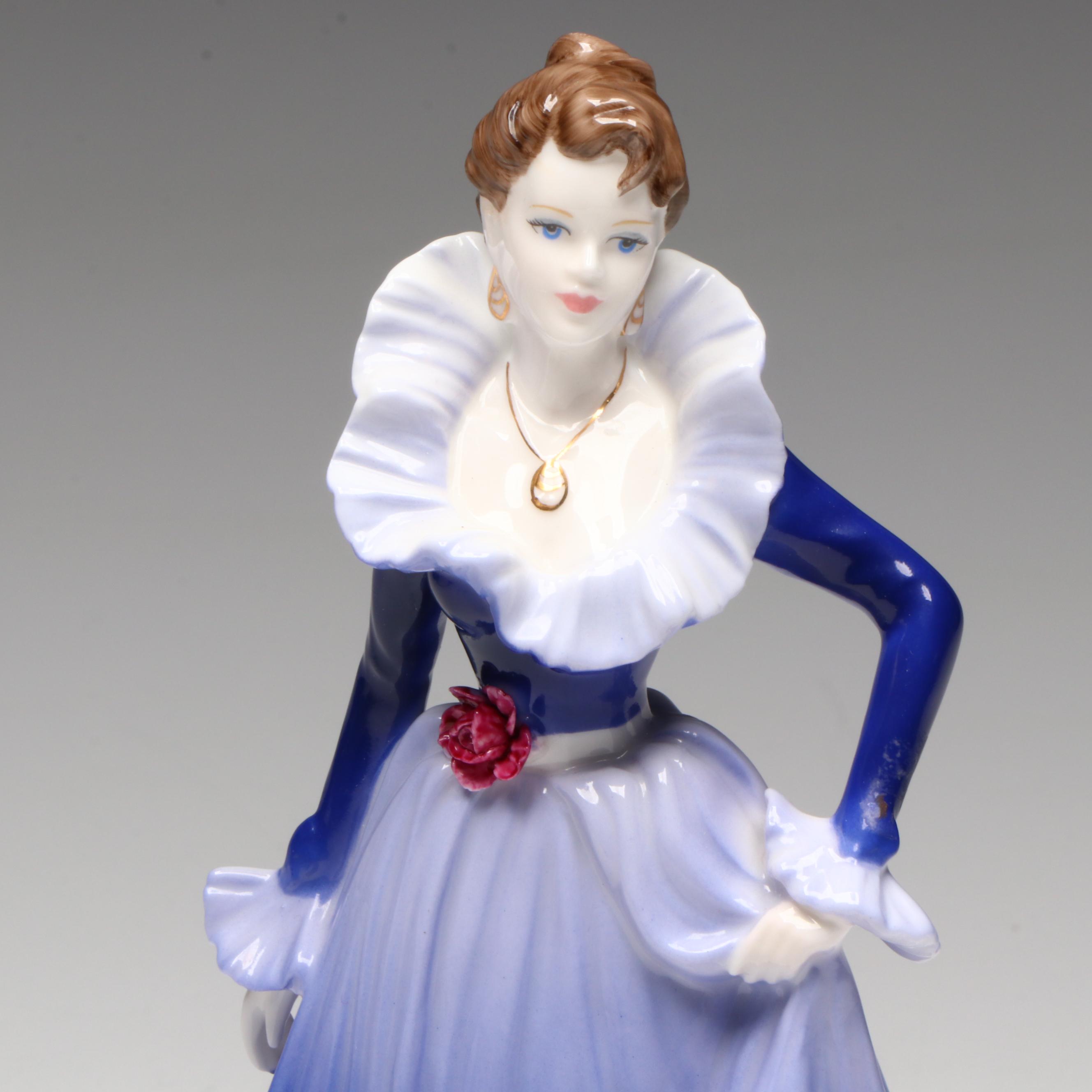 Coalport Figurine of the Year Ladies of Fashion "Anne" Bone China Figurine, 1997