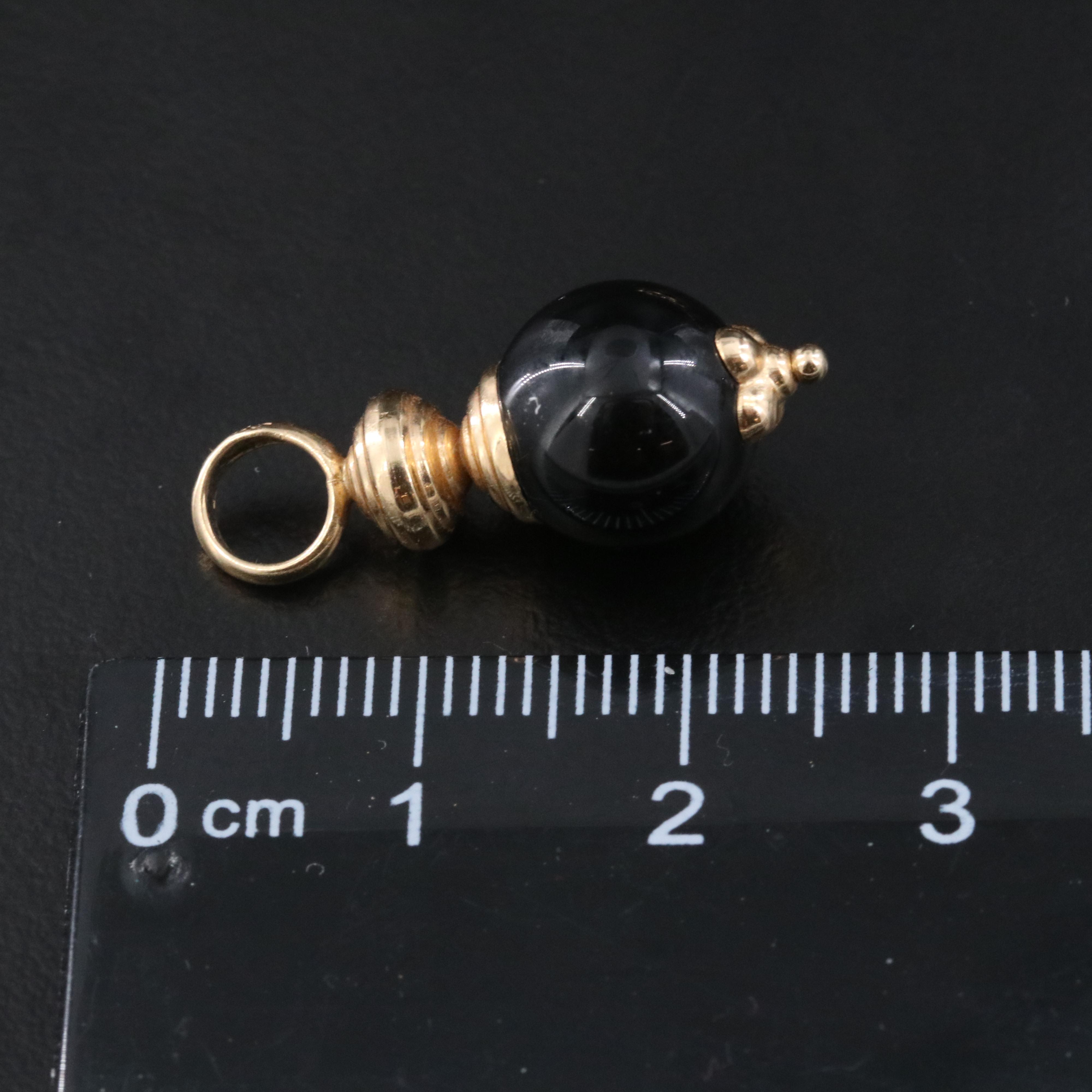 14K Black Onyx and Amethyst Earring Enhancers