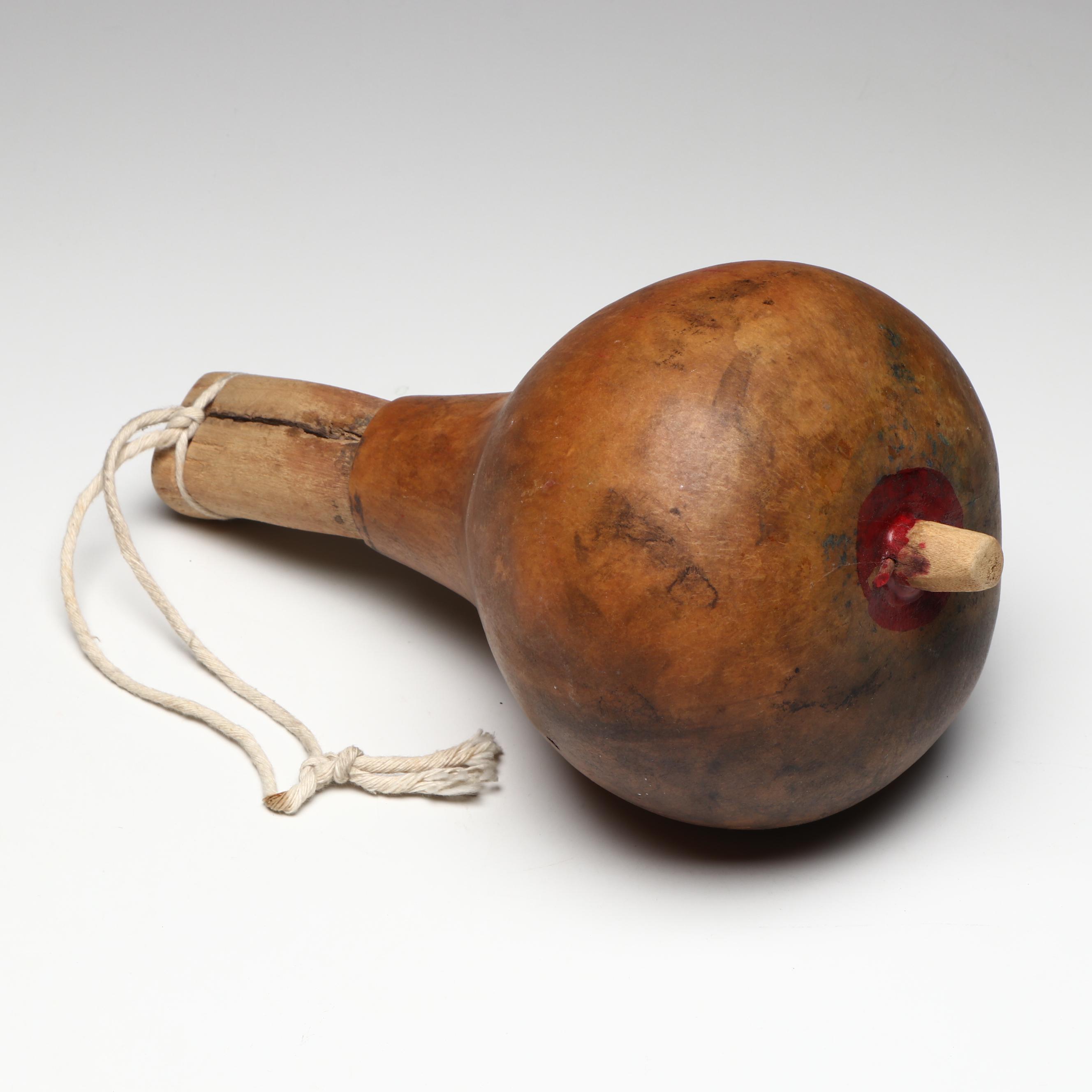 Three Indigenous Southwest Hopi/Pueblo Gourd Rattles