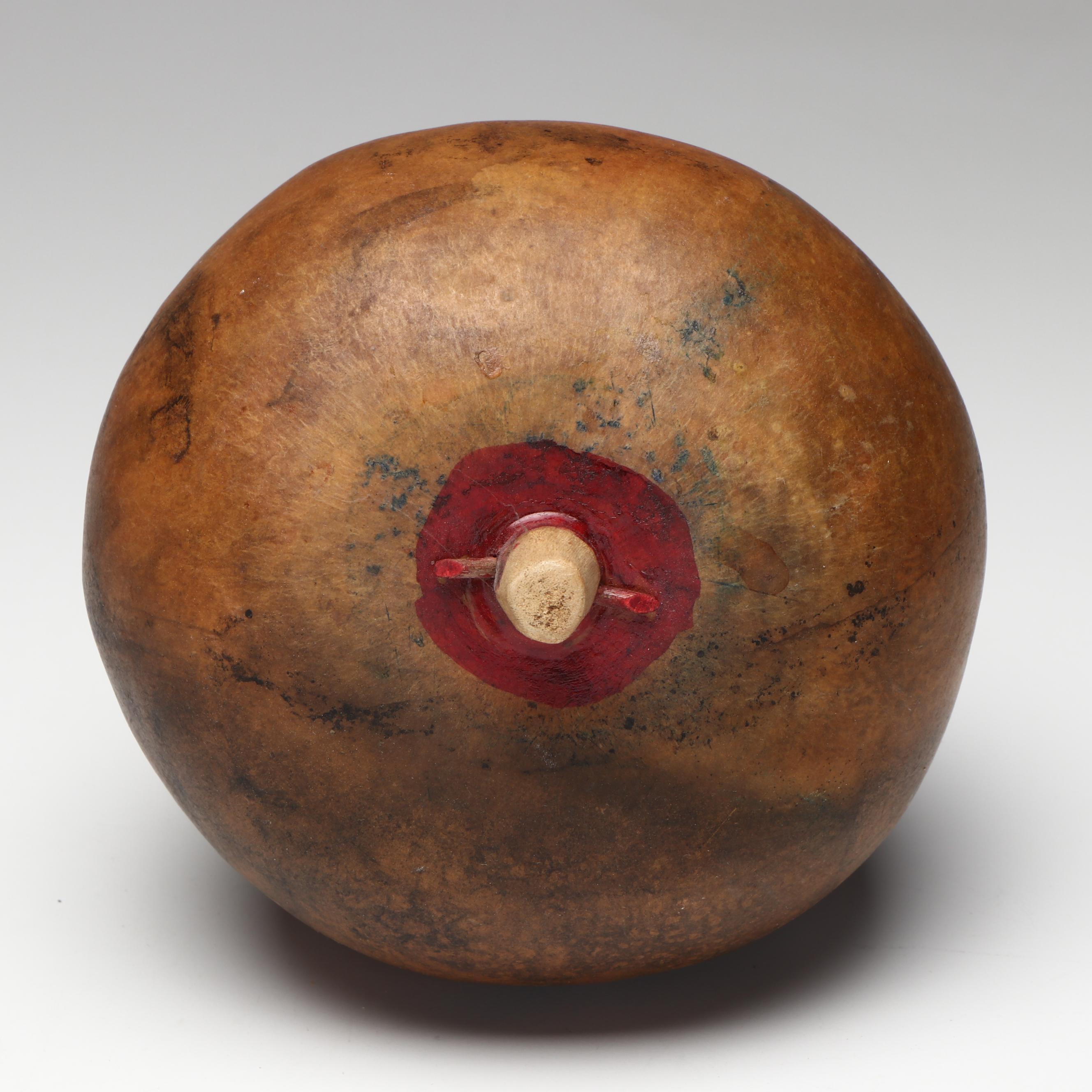 Three Indigenous Southwest Hopi/Pueblo Gourd Rattles