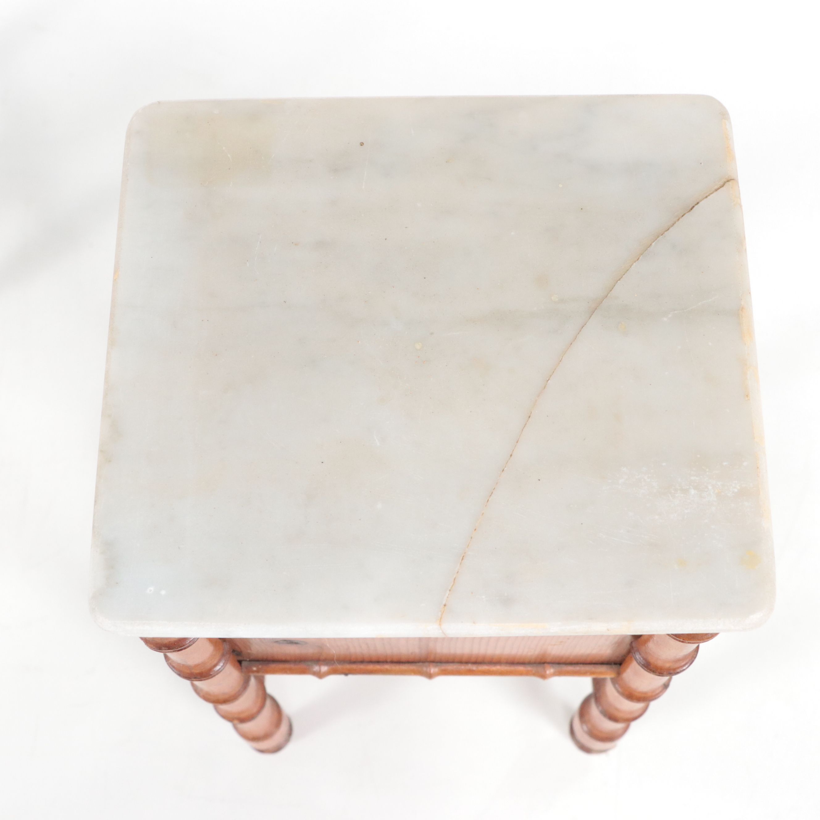 Continental Faux Bamboo Doll's Bedroom Furniture Suite, Late 19th Century