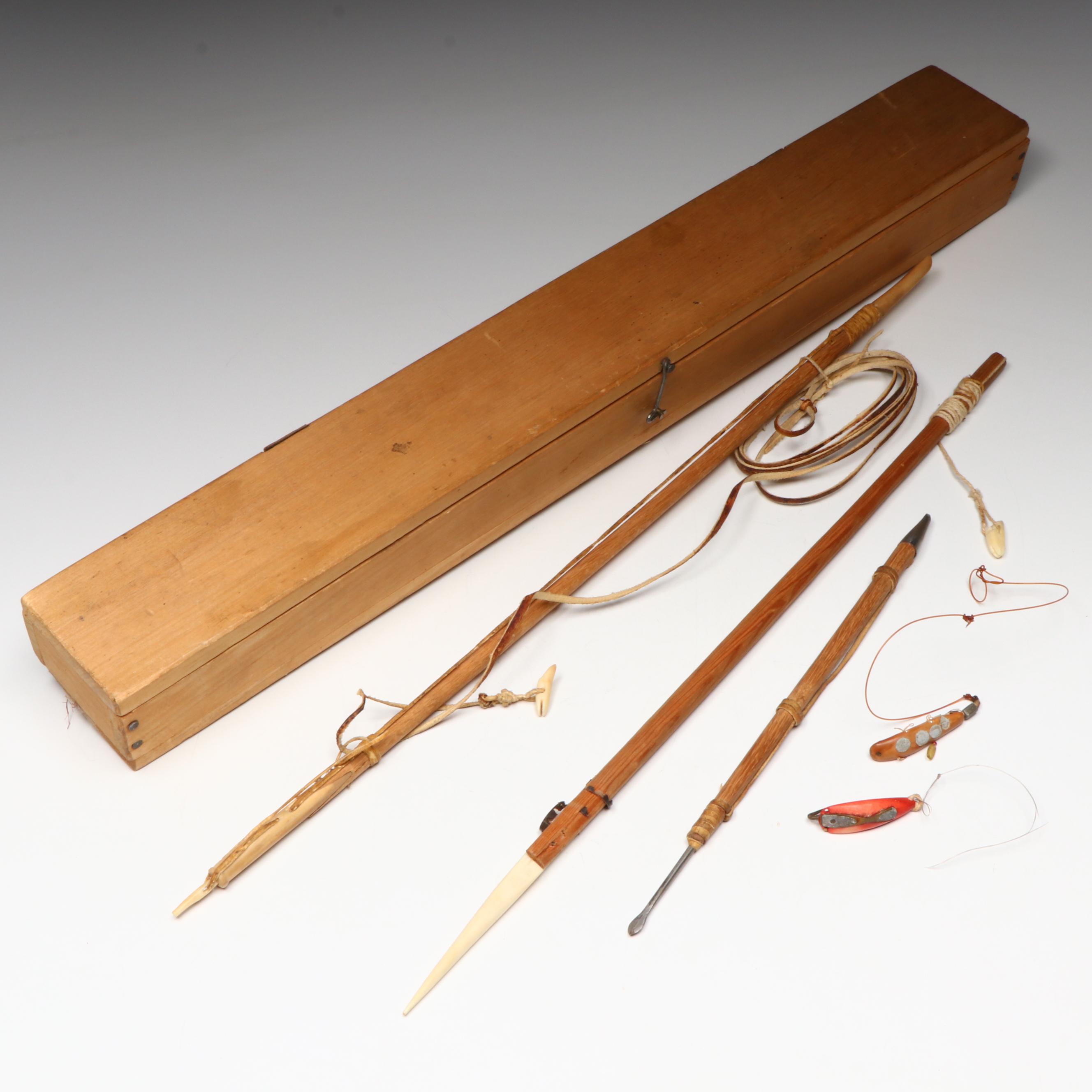 Inuit Bone Tipped Fishing Darts