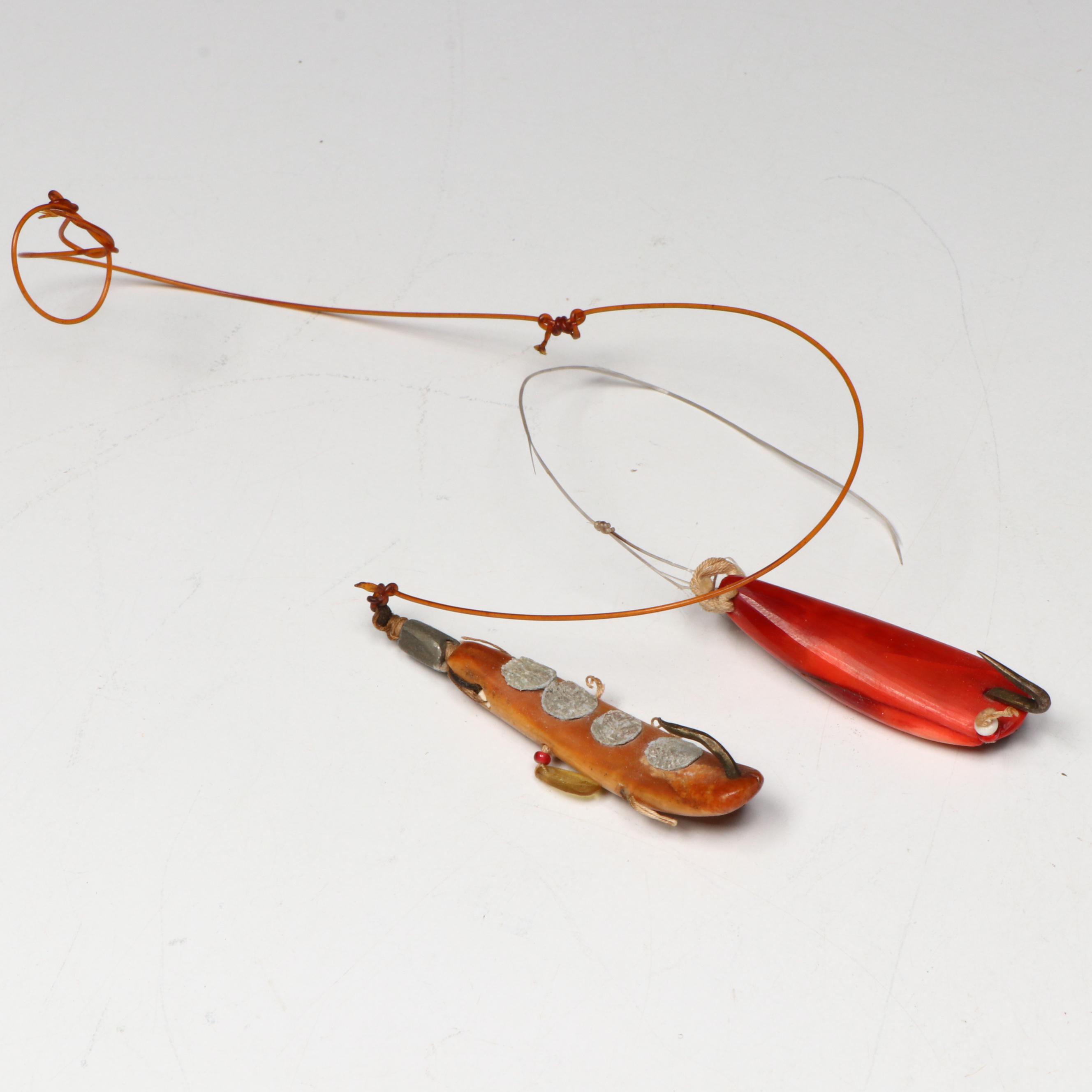 Inuit Bone Tipped Fishing Darts