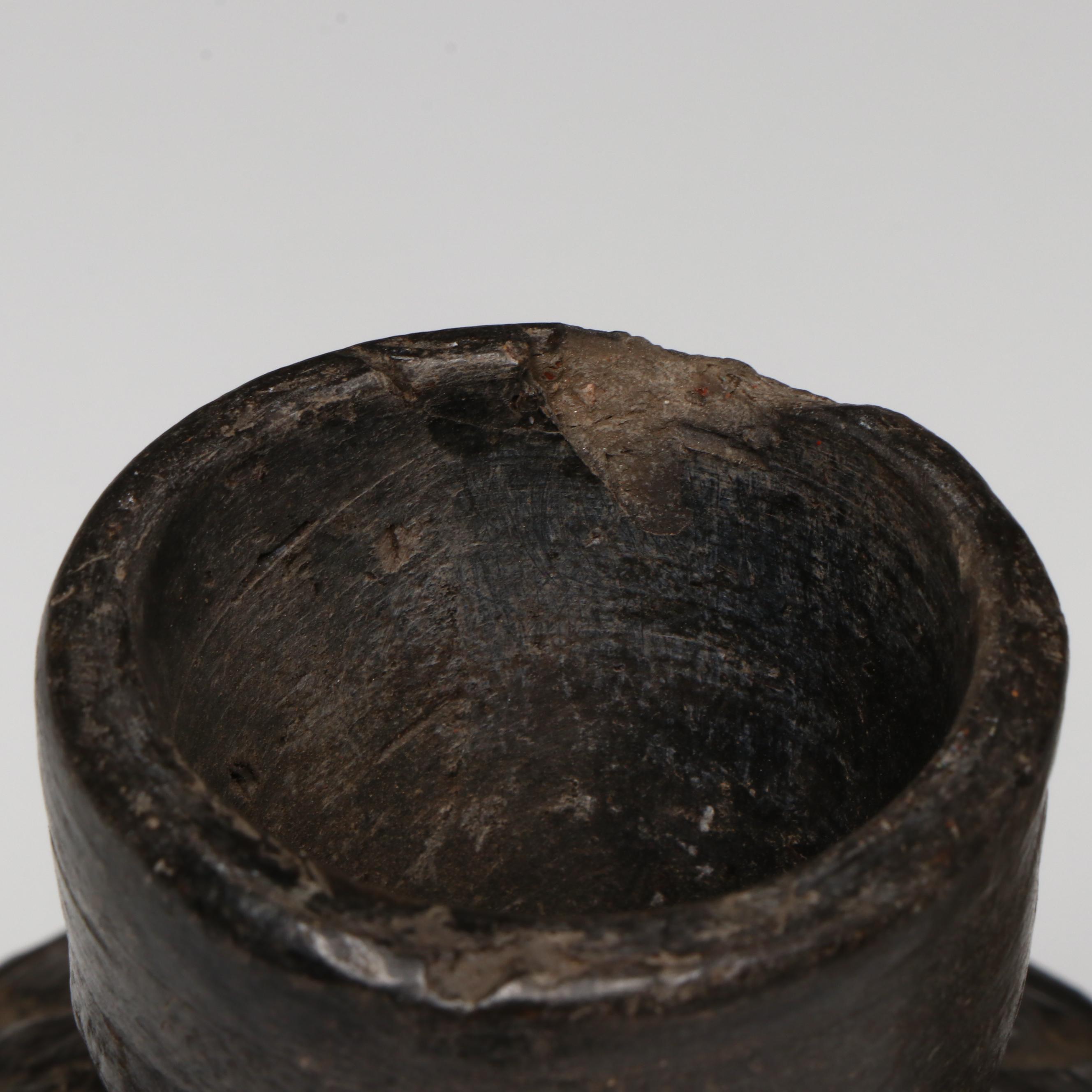 Khmer Ria Sickle and Bronze Lime Container with Tibetan Ritual Dagger and More