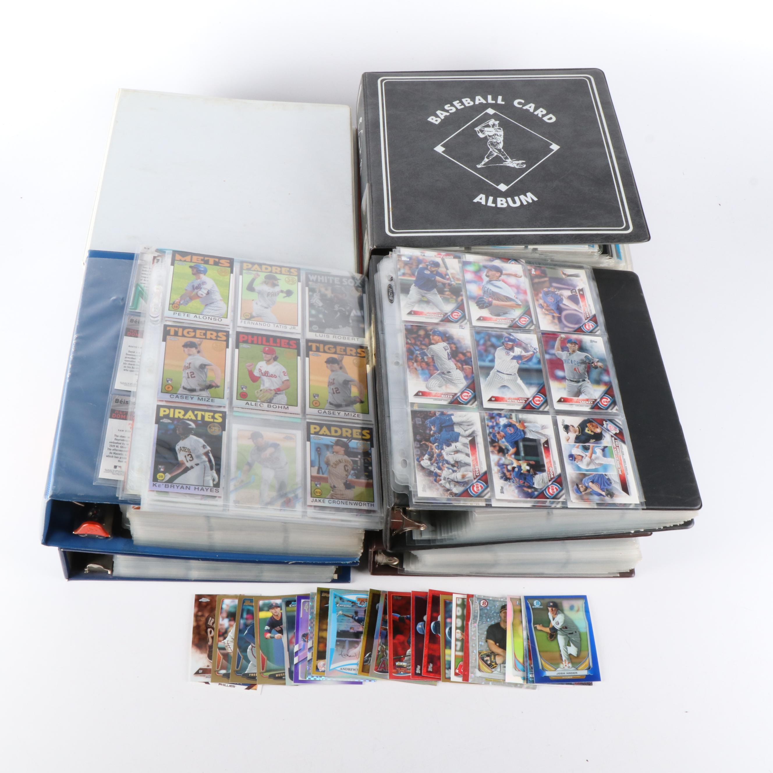 Bowman with Other Baseball Cards Featuring Max Scherzer, Mariano Rivera, & More