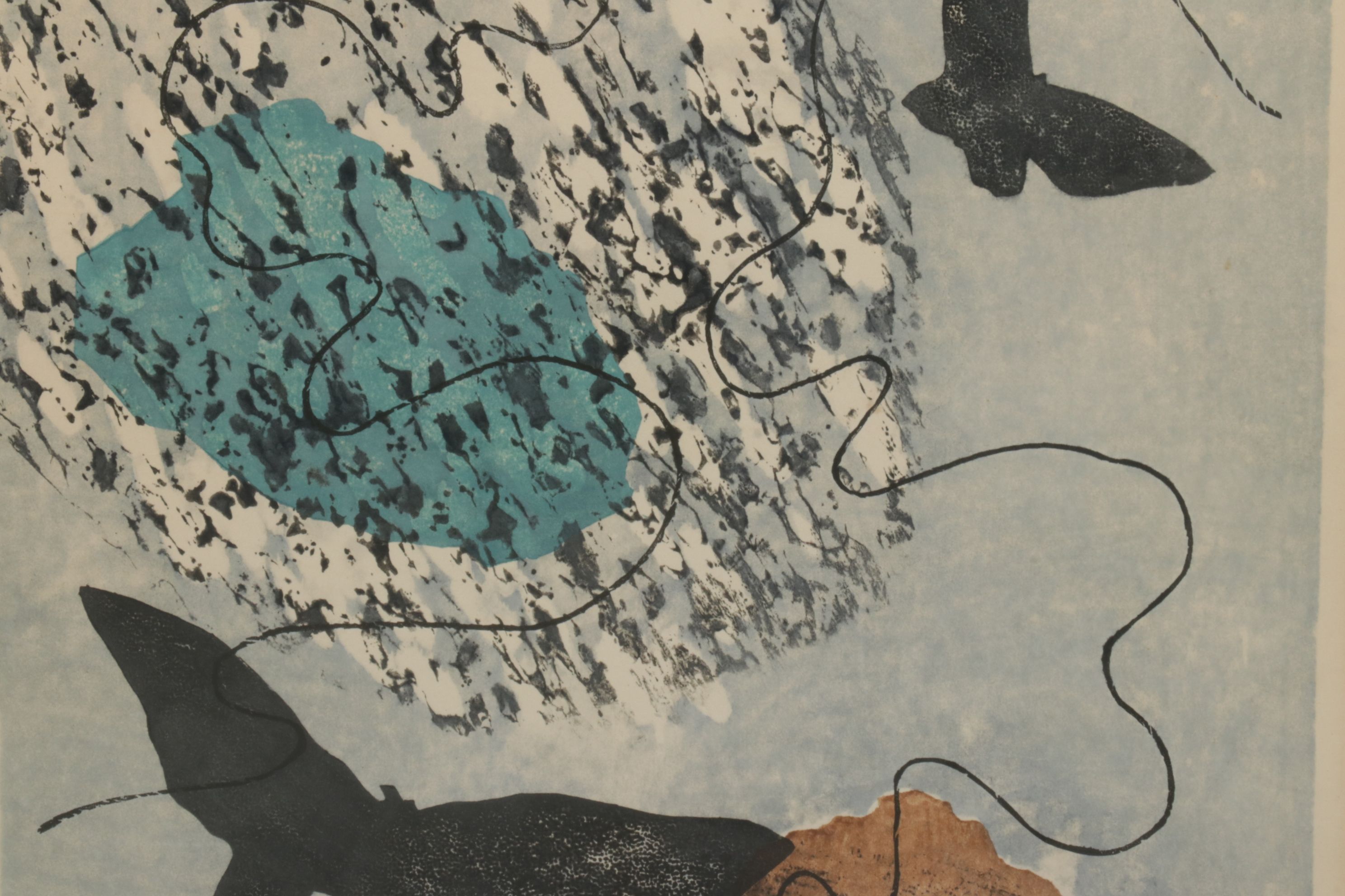 Ueda Fujo Japanese Woodblock Print "White Dream", Early to Mid 20th Century