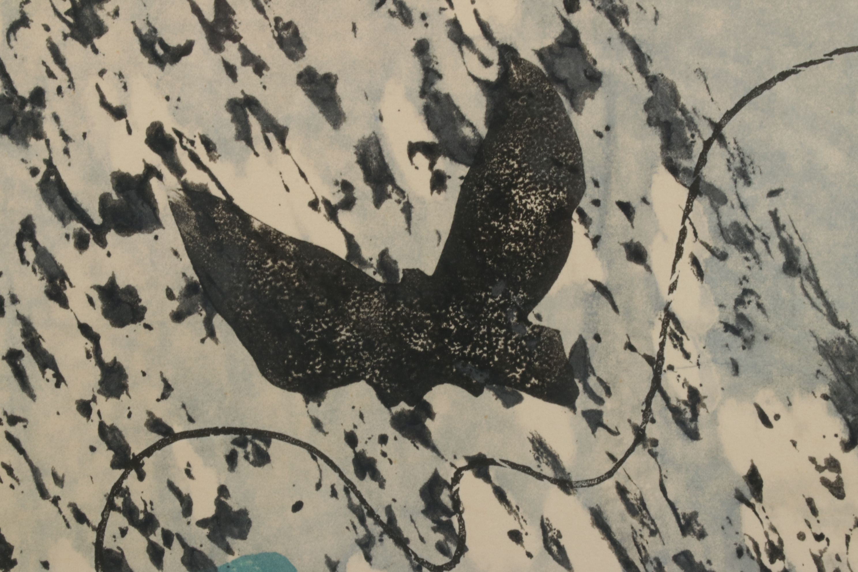 Ueda Fujo Japanese Woodblock Print "White Dream", Early to Mid 20th Century