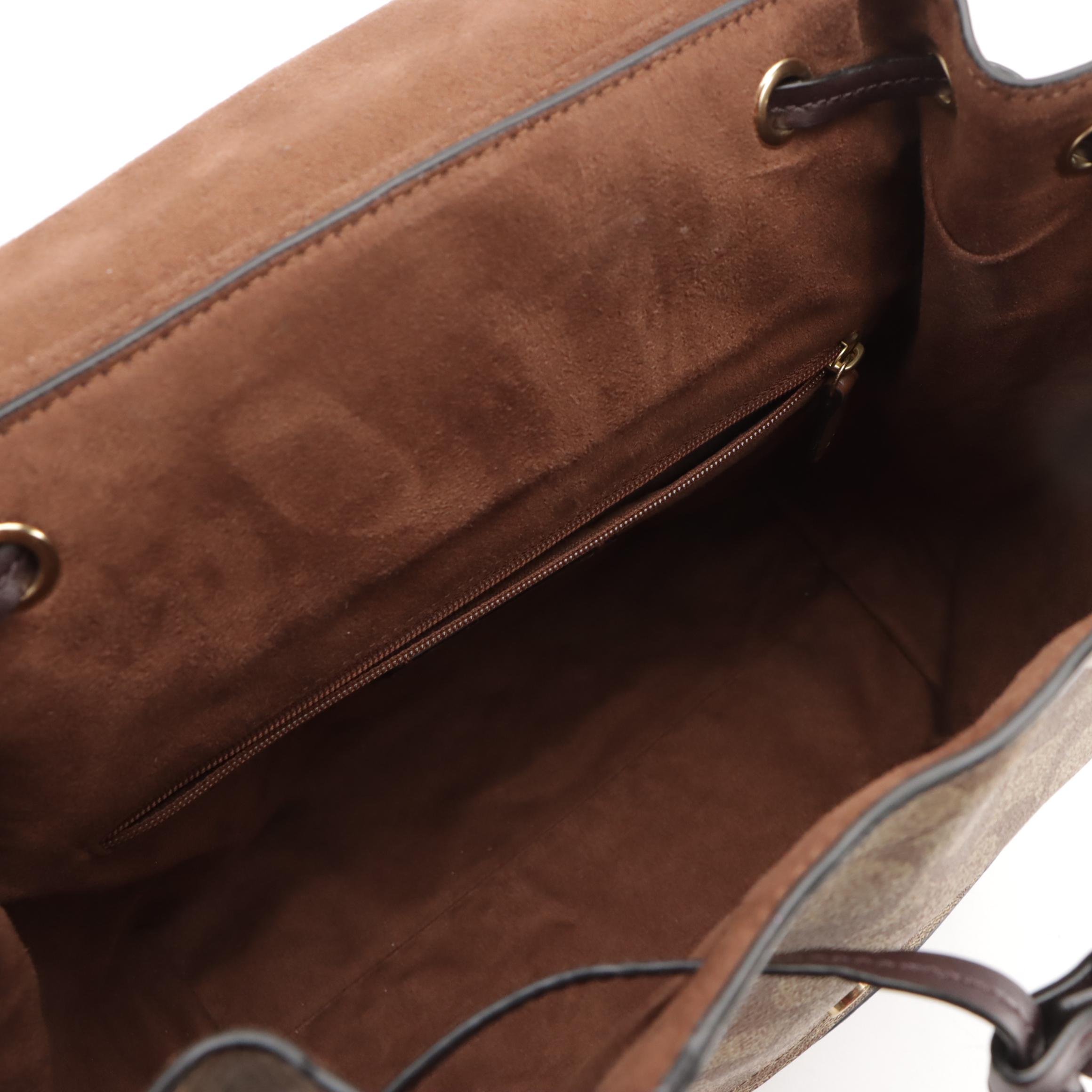 Coach Kleo Backpack in Signature Canvas with Suede Flap and Leather Trim