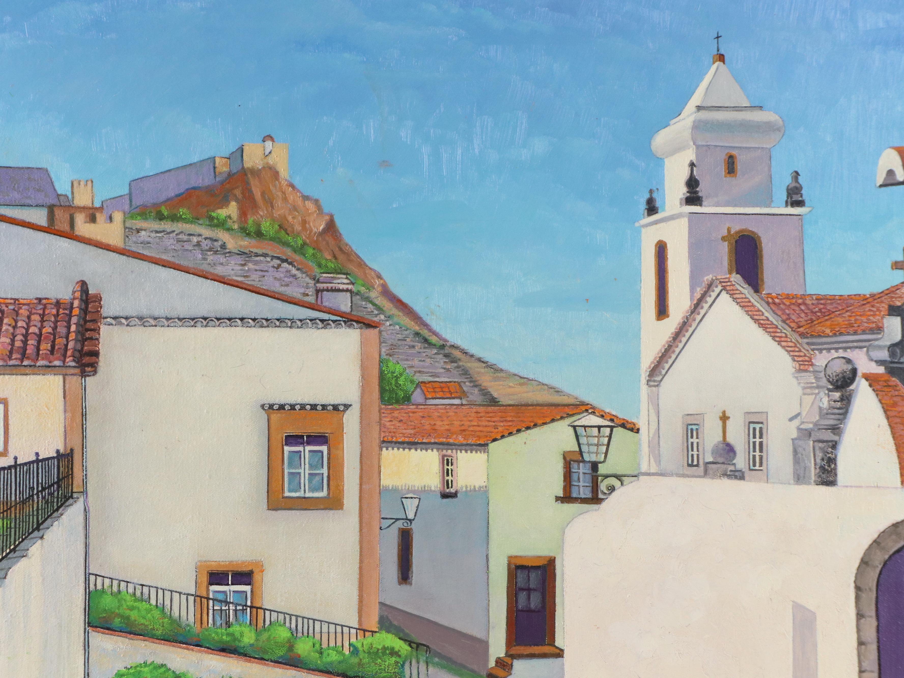 Oil Painting of Spanish Landscape, Possibly Solobreña, Late 20th Century