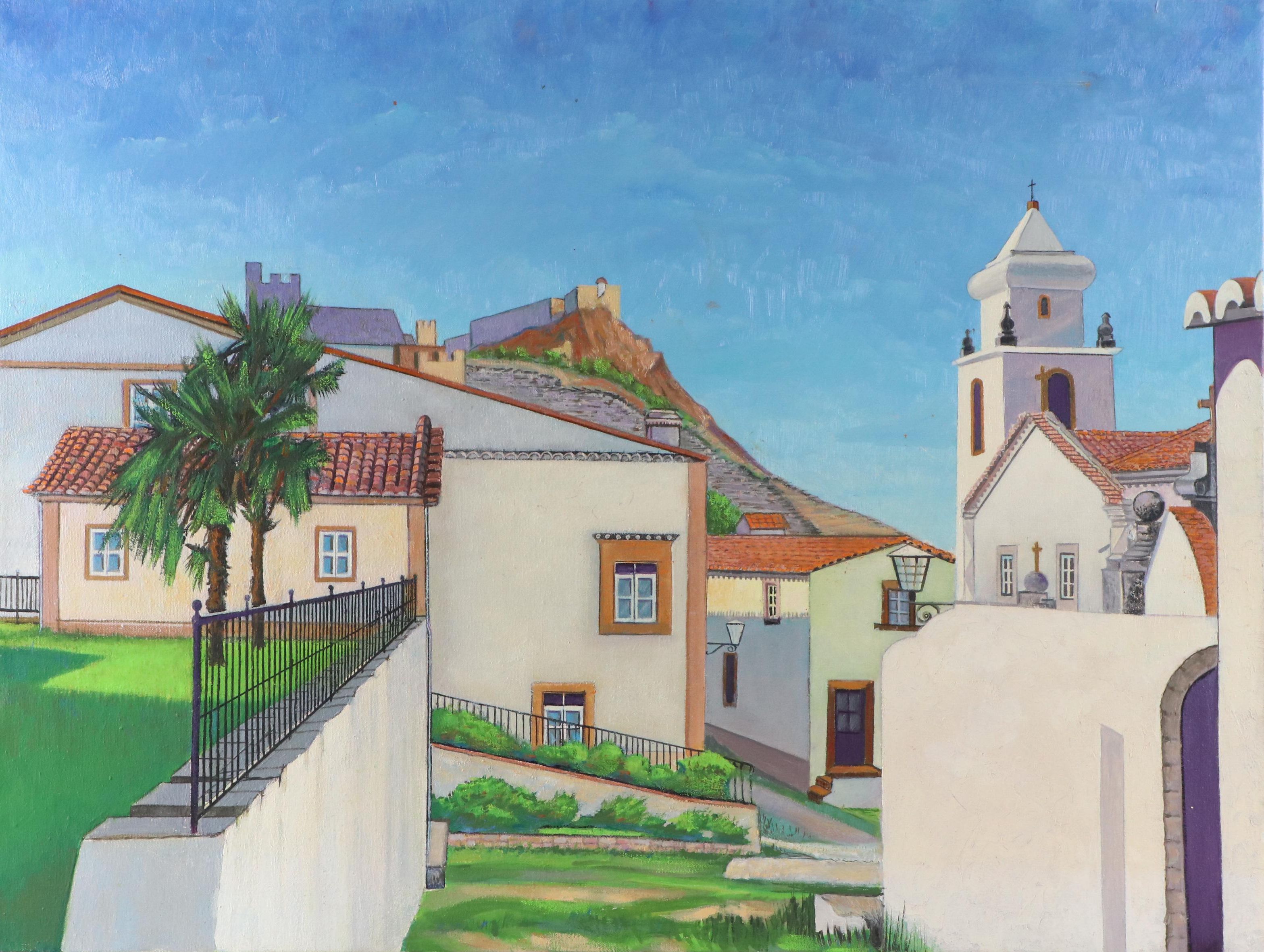 Oil Painting of Spanish Landscape, Possibly Solobreña, Late 20th Century