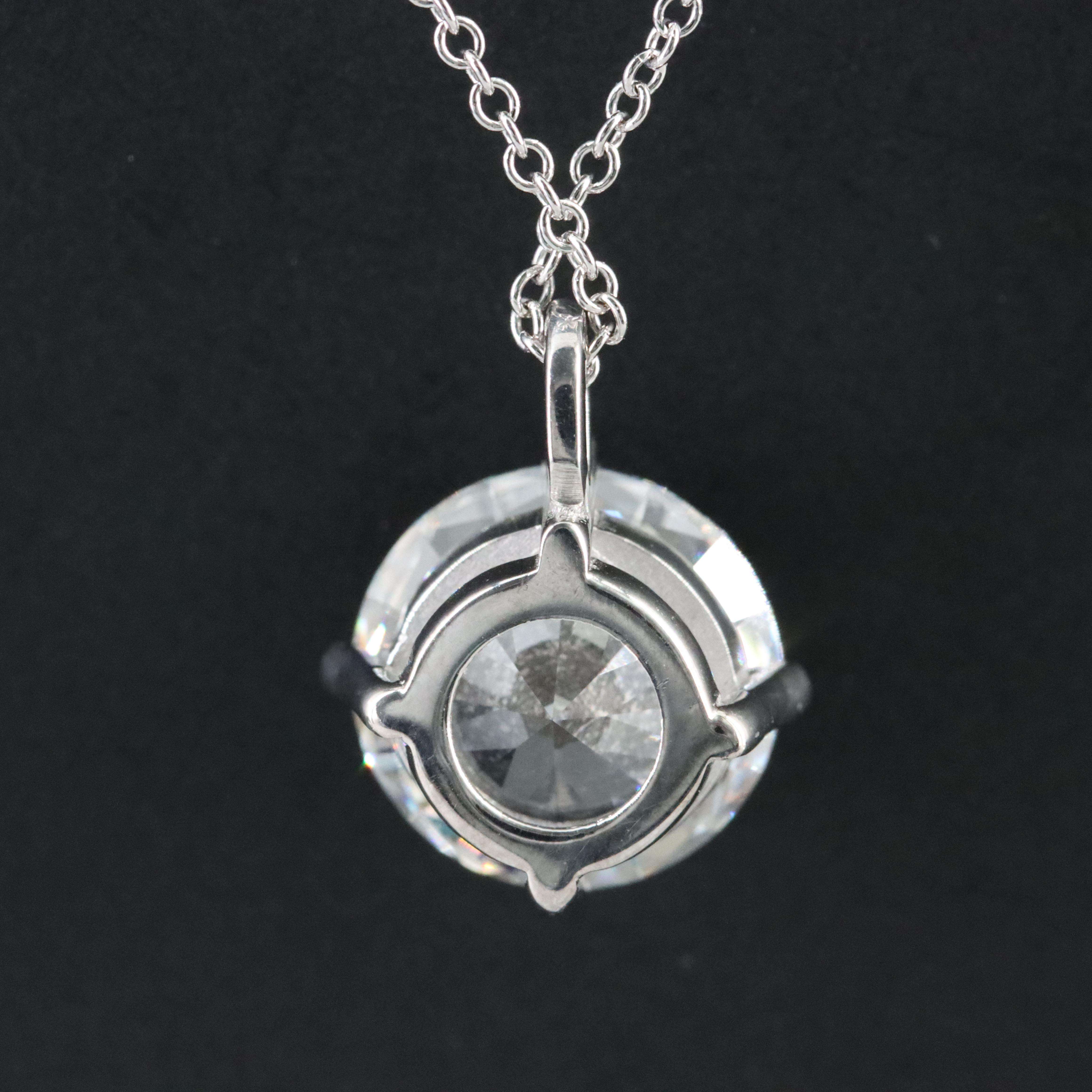 14K 3.00 CT Lab Grown Diamond Pendant Necklace