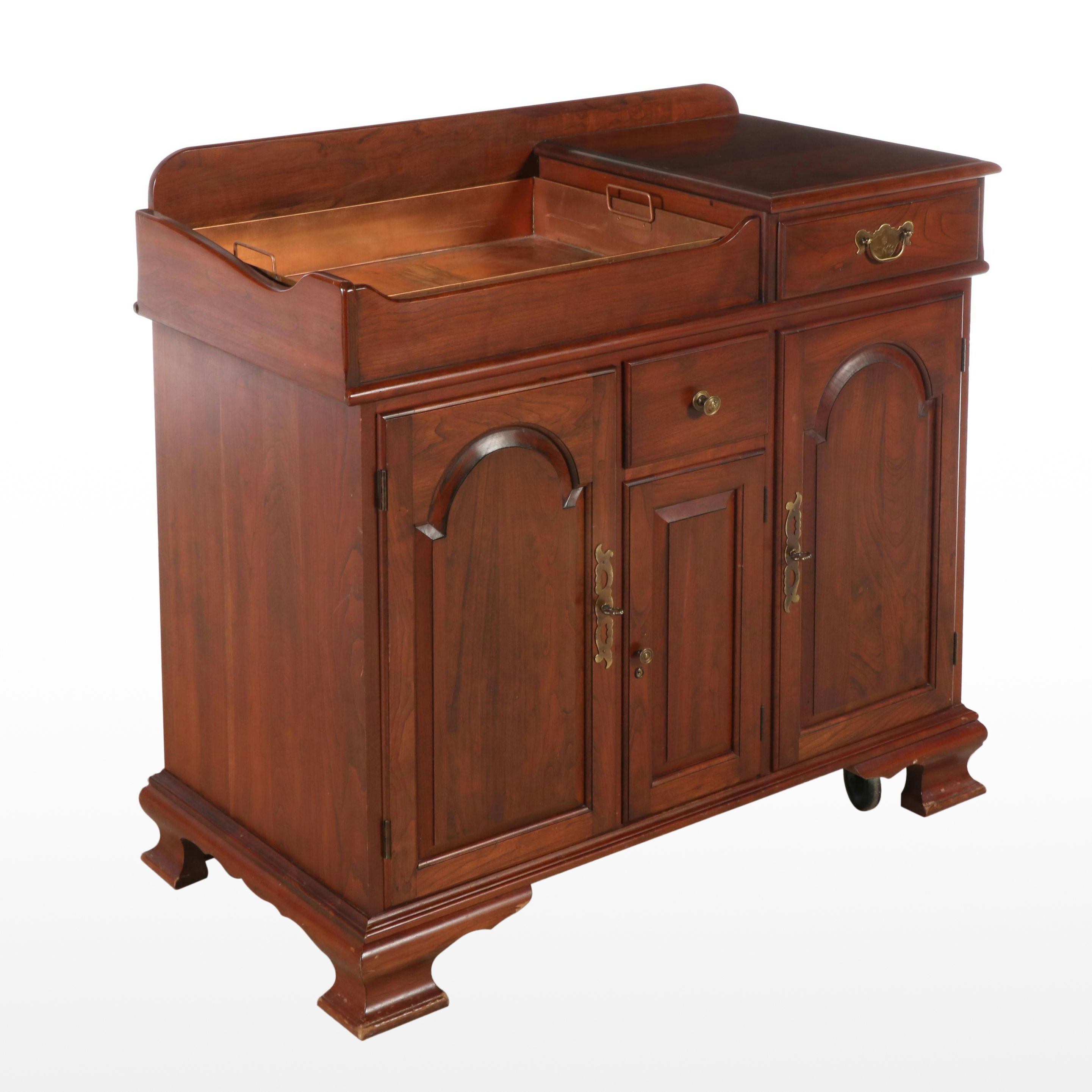 Pennsylvania House Federal Style Cherry Dry Sink, Late 20th Century