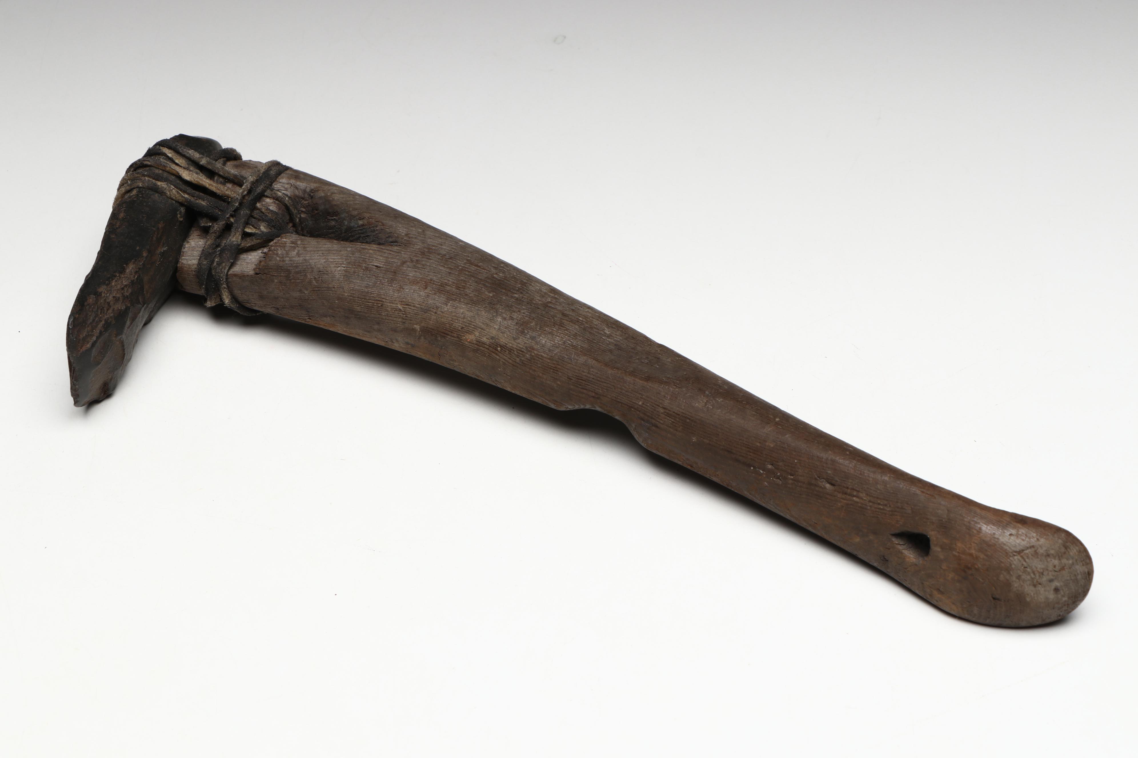 Inuit Wide-Handled Ulu with Adzes and More