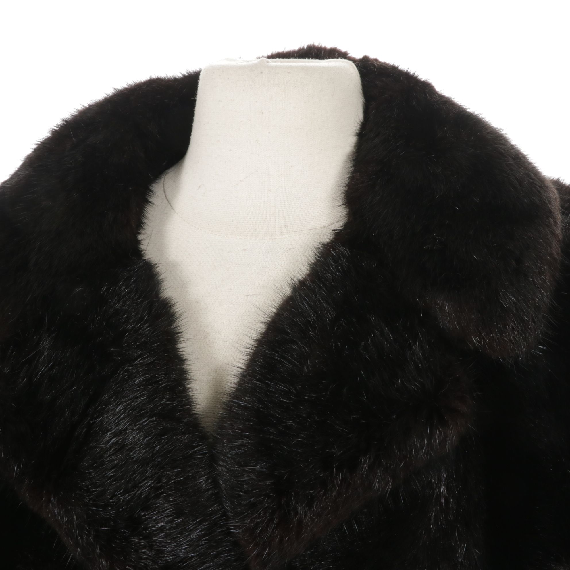 Horizontal Pelt Mink Fur Coat, Mid-Late 20th C.