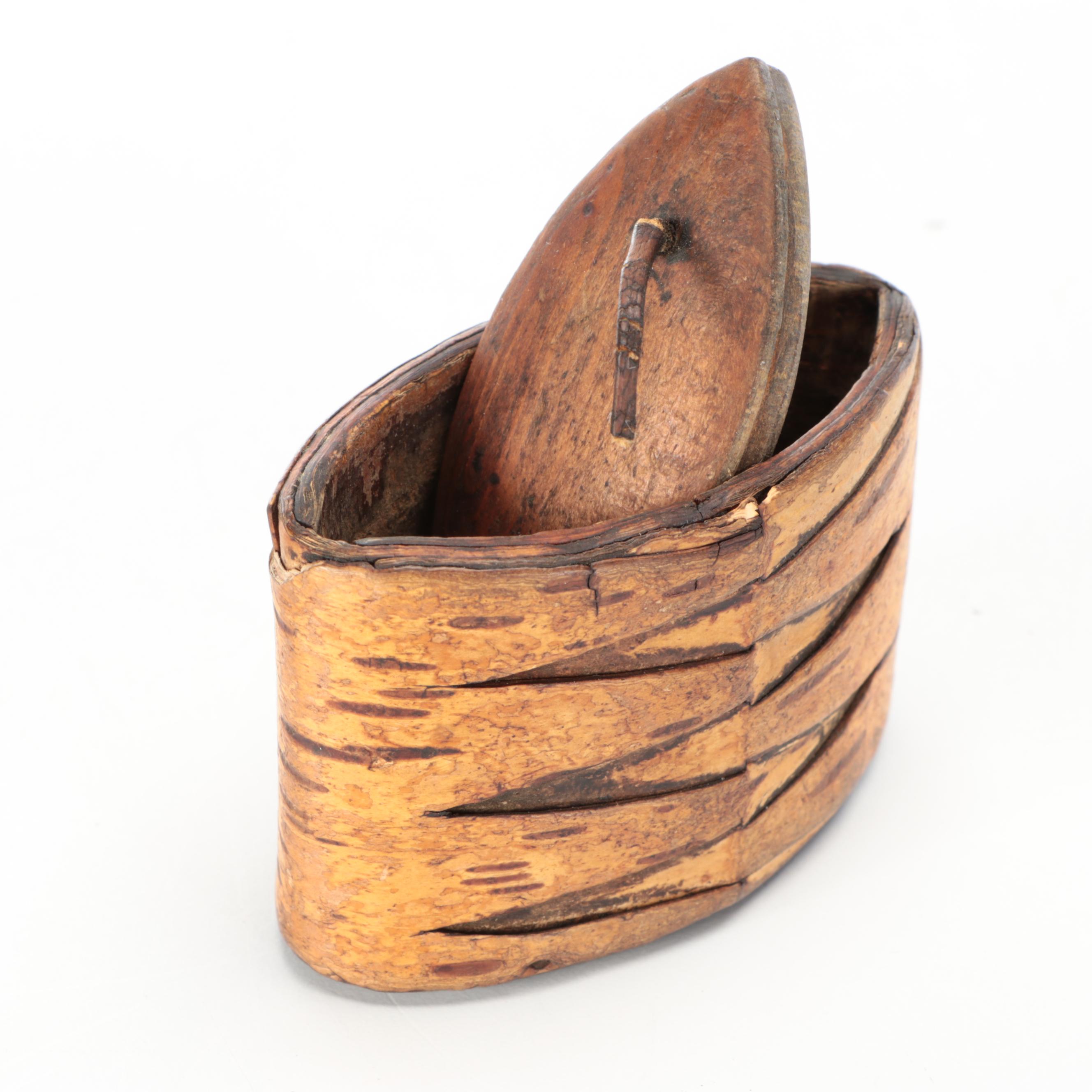 Arctic Indigenous Carved Bone and Wood Tools and Polynesian Trolling Lure