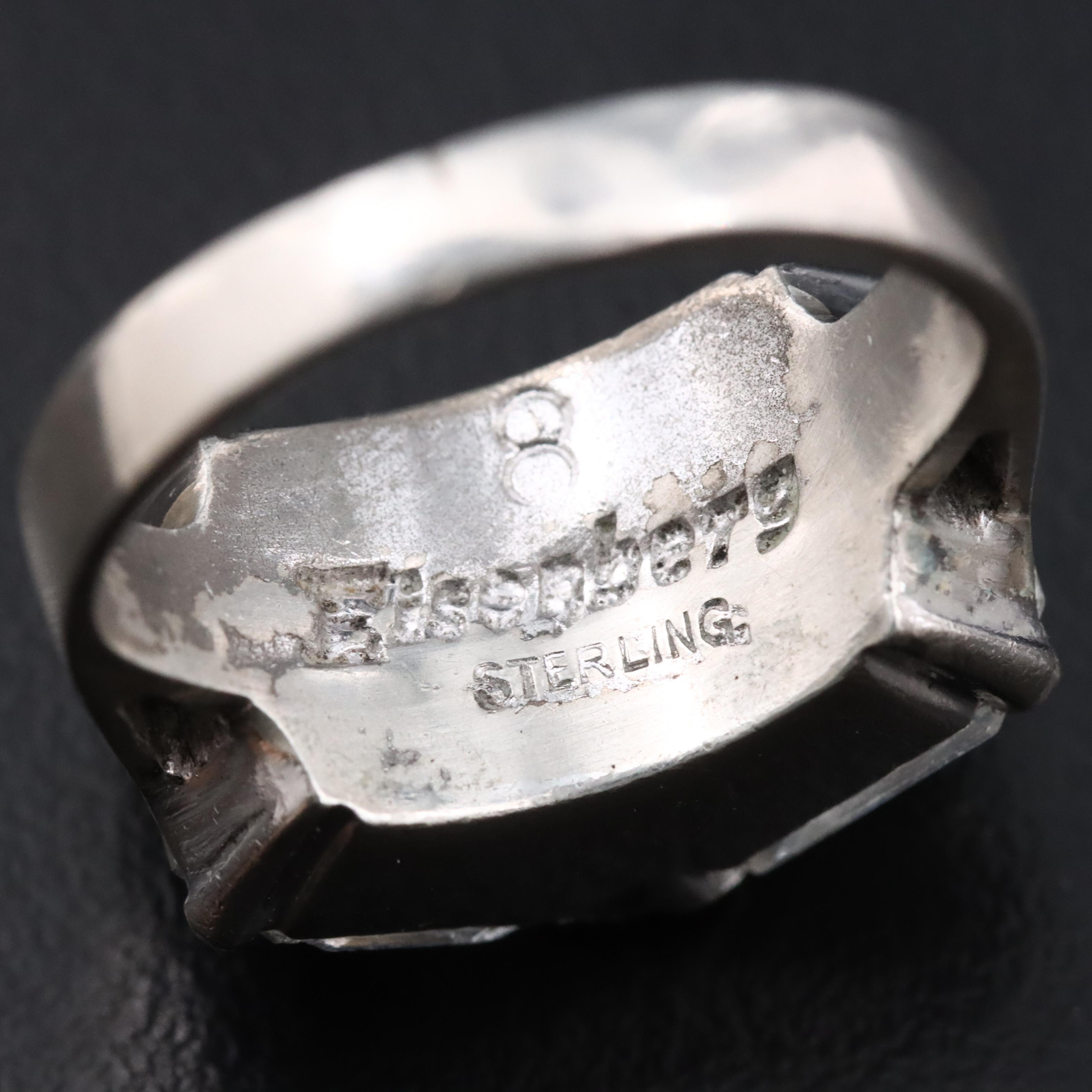 Eisenberg Sterling Rhinestone Ring