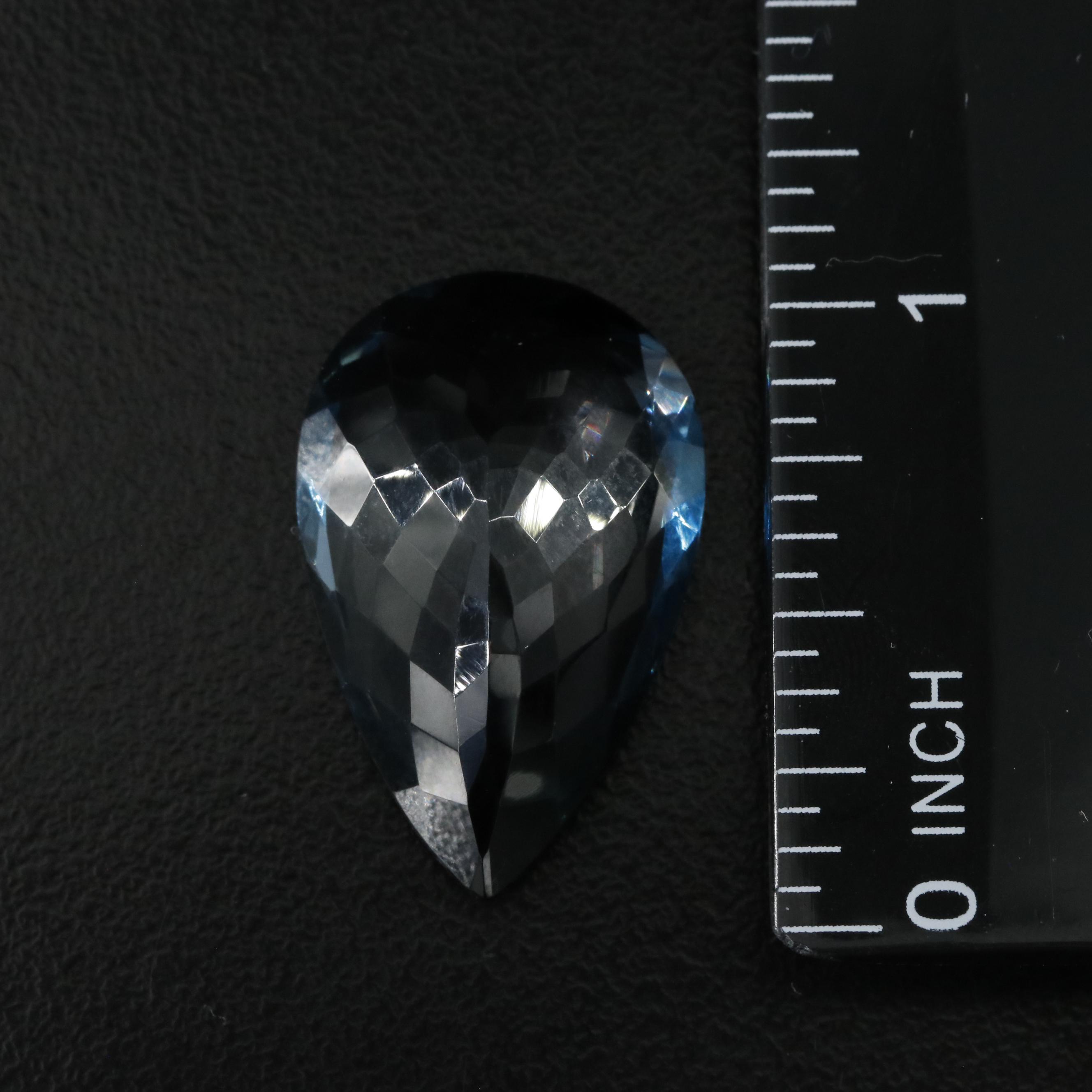 Loose 26.83 CT London Blue Topaz