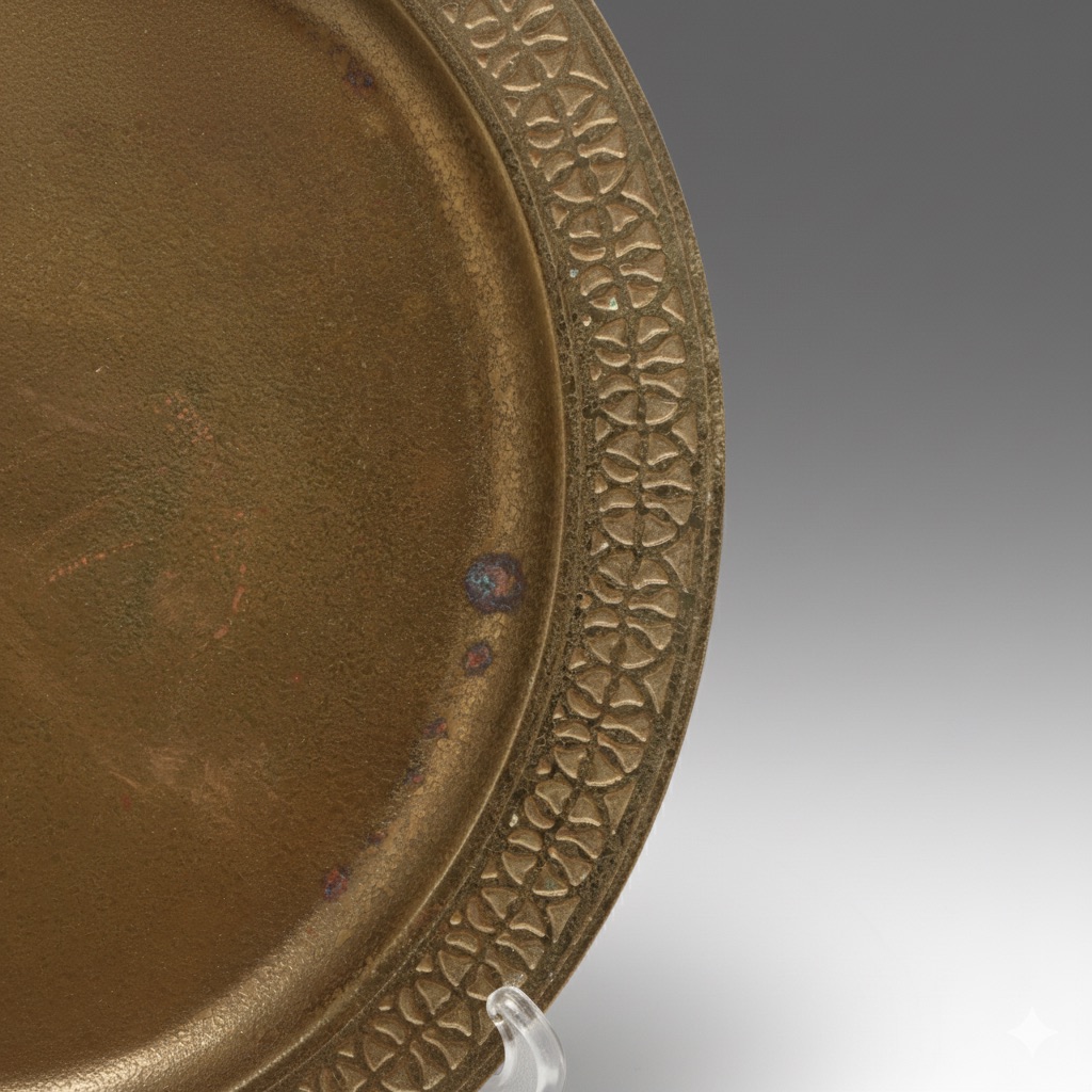 Tiffany Studios Gilt Bronze Circular Tray, Model 1746, circa 1900-1920