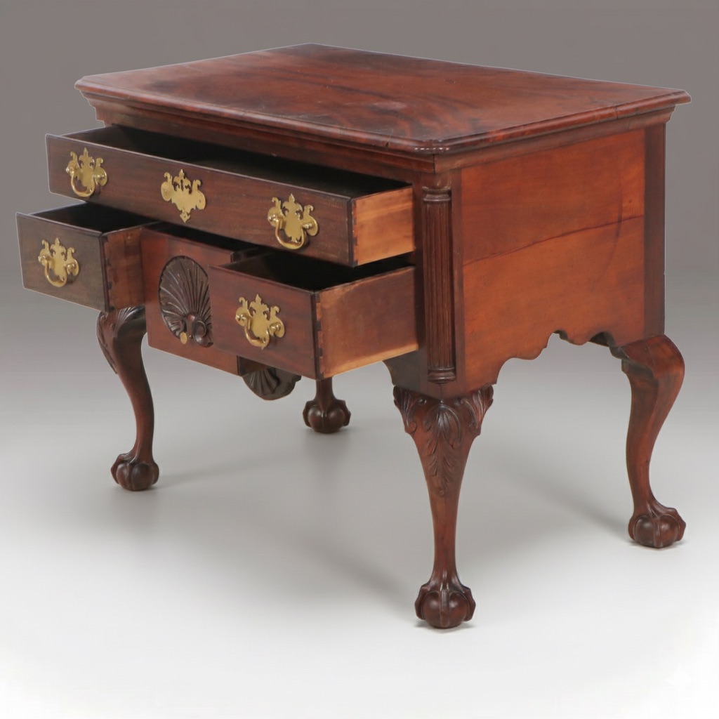 American Chippendale Style Mahogany "Centennial" Lowboy, Late 19th Century