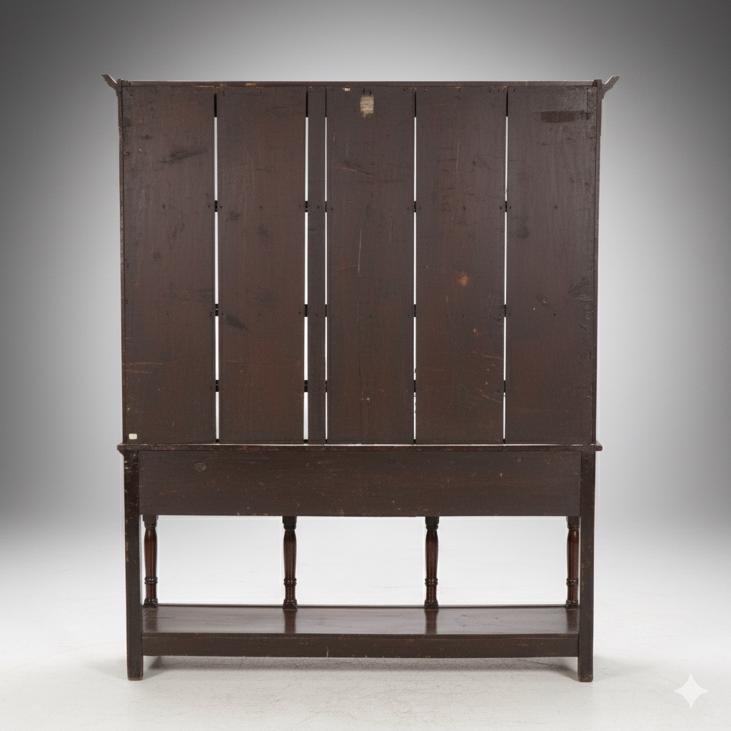 Georgian English Oak Welsh Kitchen Dresser, Late 18th/Early 19th Century