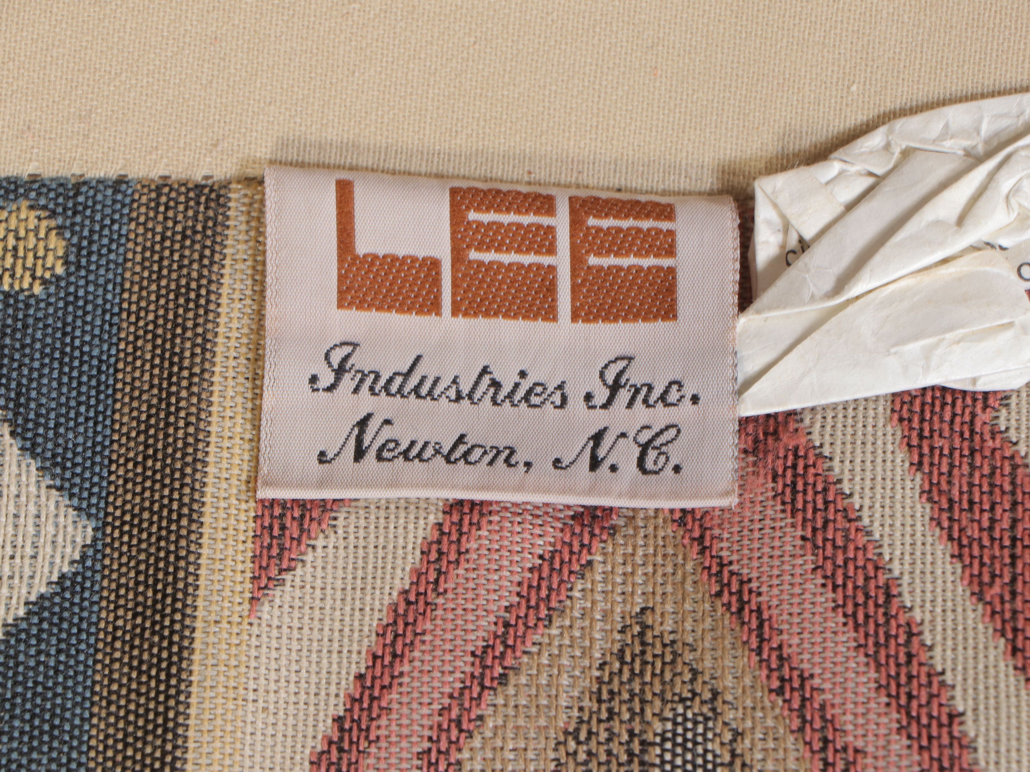 Lee Industries Postmodernist Upholstered Three-Piece Sectional with Ottomans