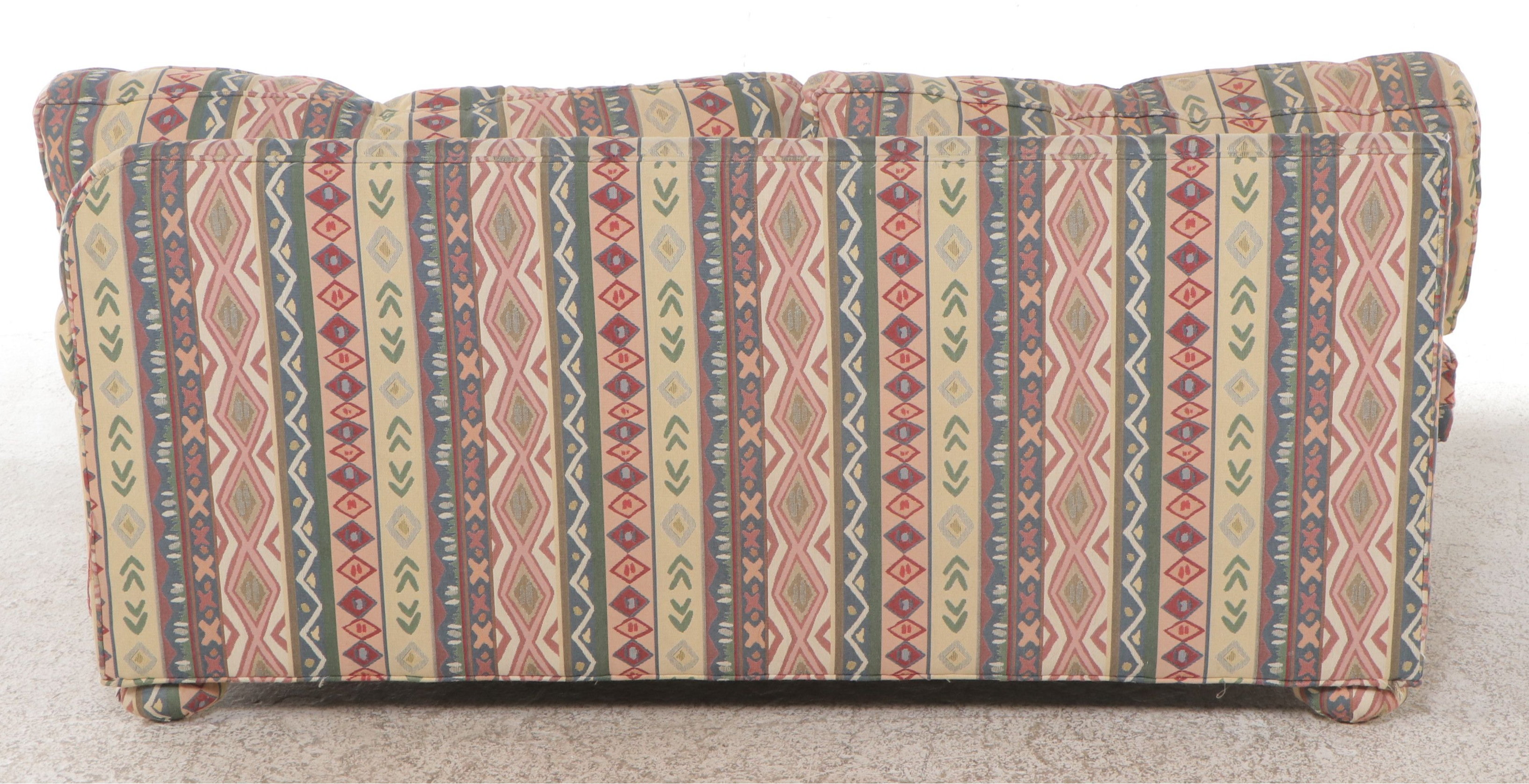 Lee Industries Postmodernist Upholstered Three-Piece Sectional with Ottomans