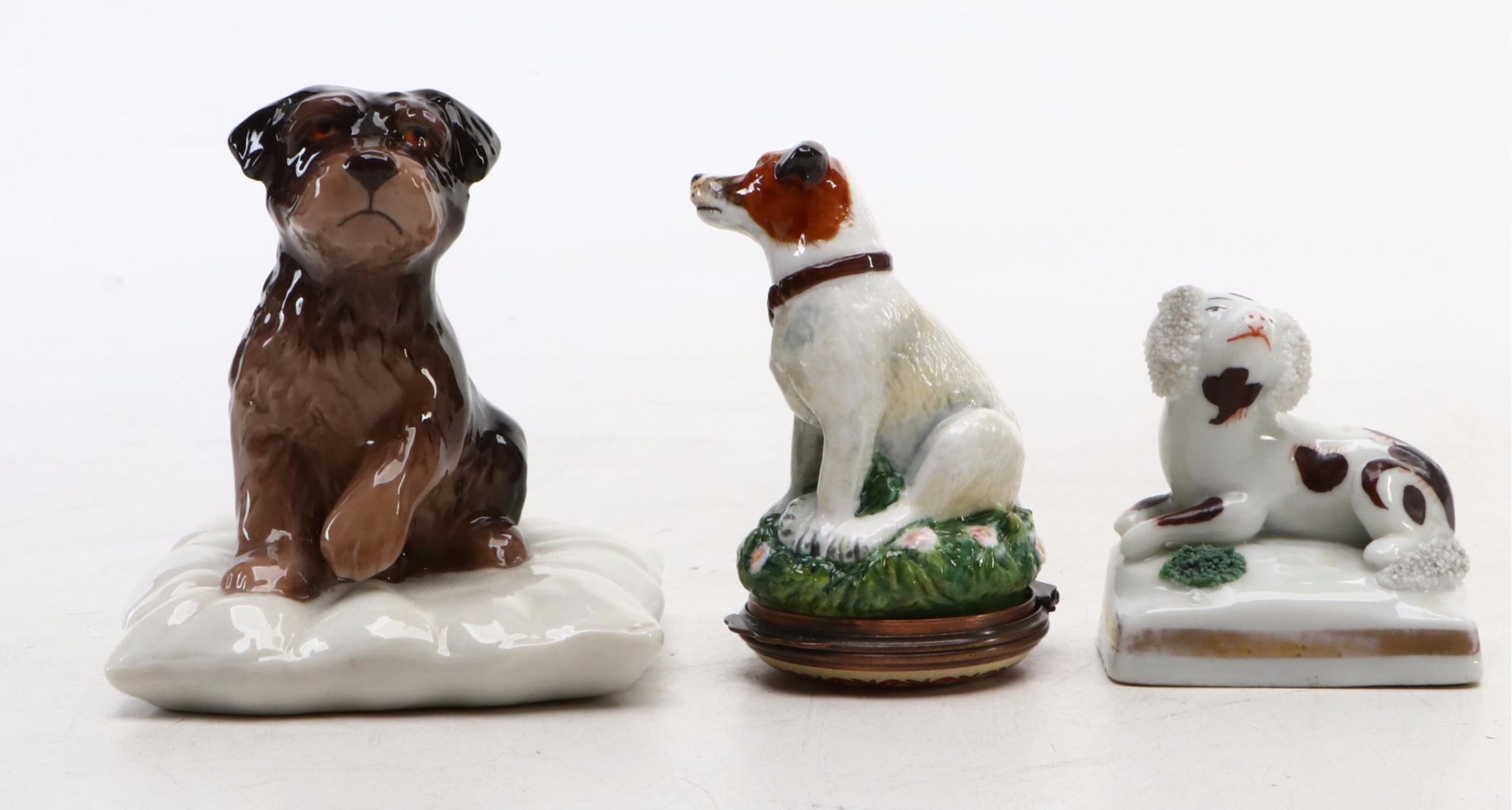 Royal Copenhagen and Royal Doulton Porcelain Dogs and Cow