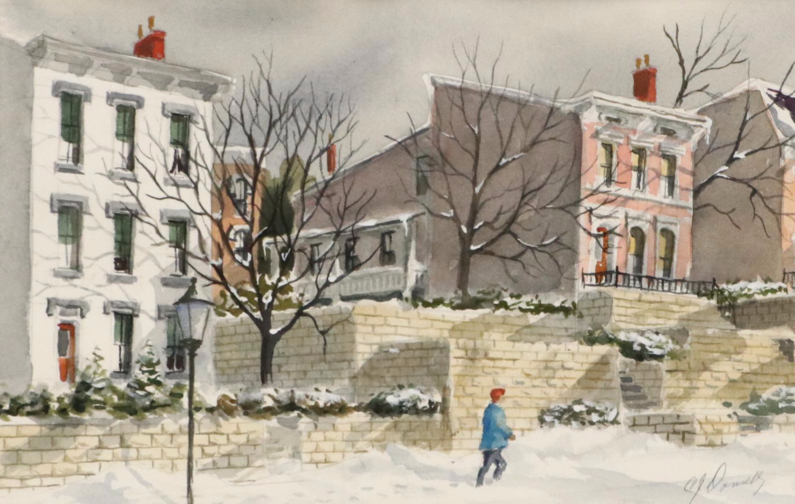 Charles J. Donnelly Watercolor Painting "Liberty Hill," 1953