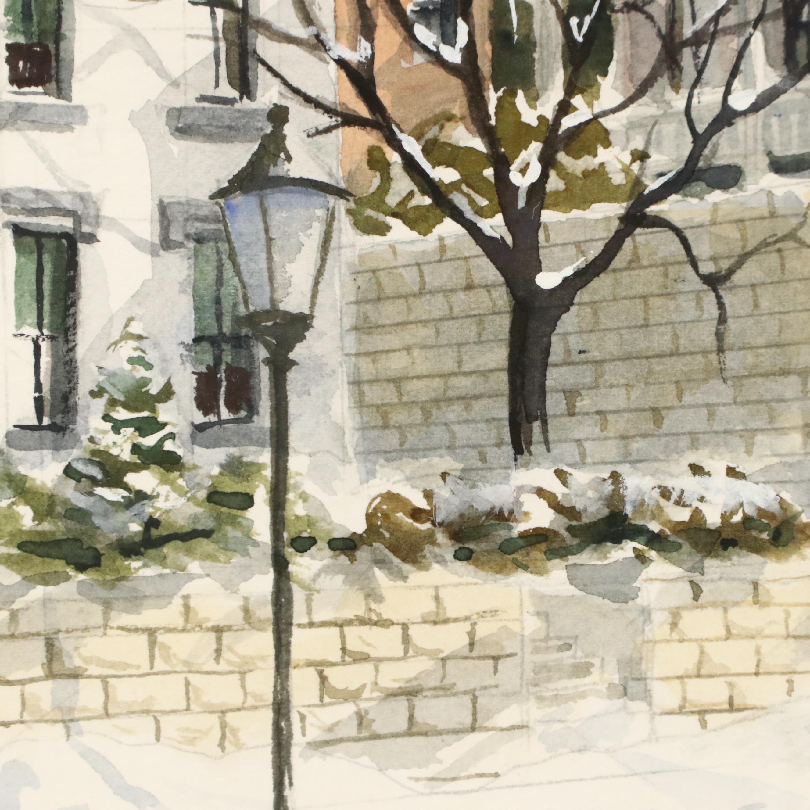 Charles J. Donnelly Watercolor Painting "Liberty Hill," 1953