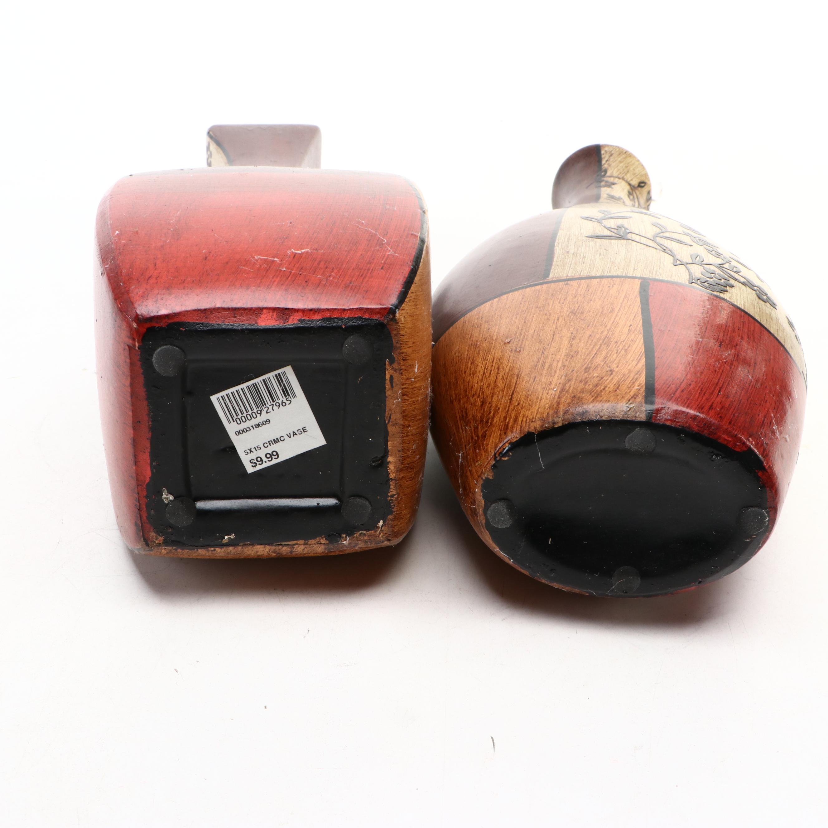 Rustic Tuscan Style Ceramic Vases